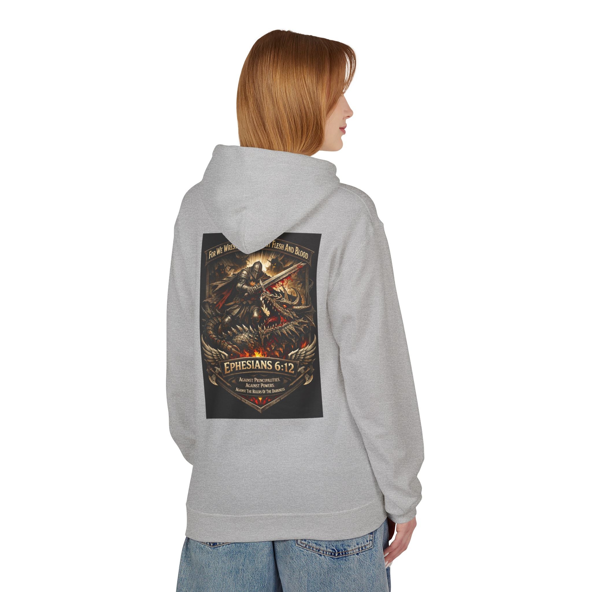 Christian Warrior Hoodie — "Stand Firm" Ephesians 6:12 Inspirational Gospel Hoodie