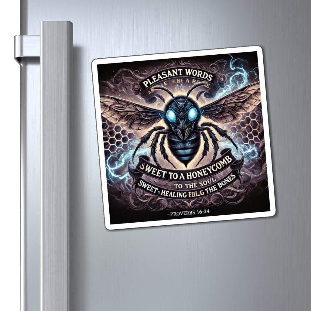Bee Prayer Magnet — “Pleasant Words Are Sweet to a Honeycomb” Proverbs 16:24