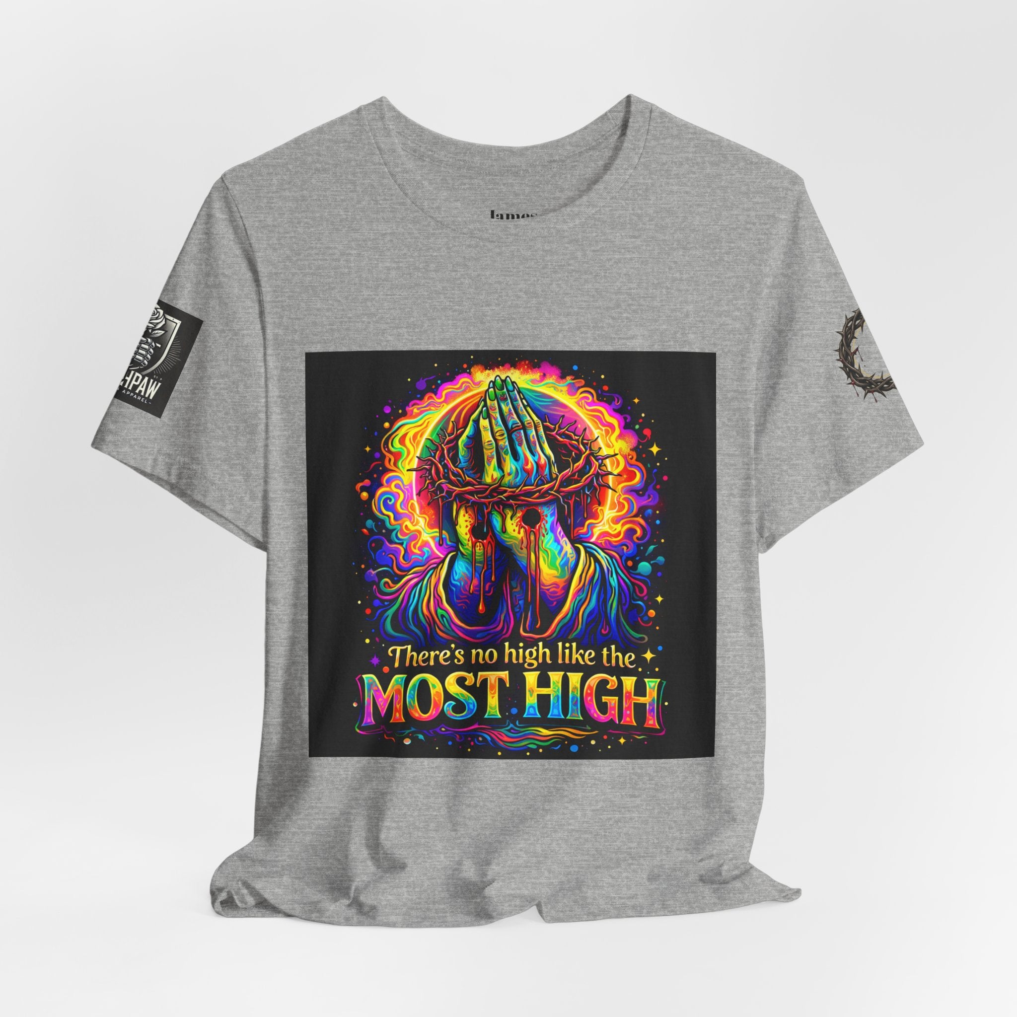 Psychedelic Jesus T‑Shirt – "There's No High Like the Most High" Graphic Tee