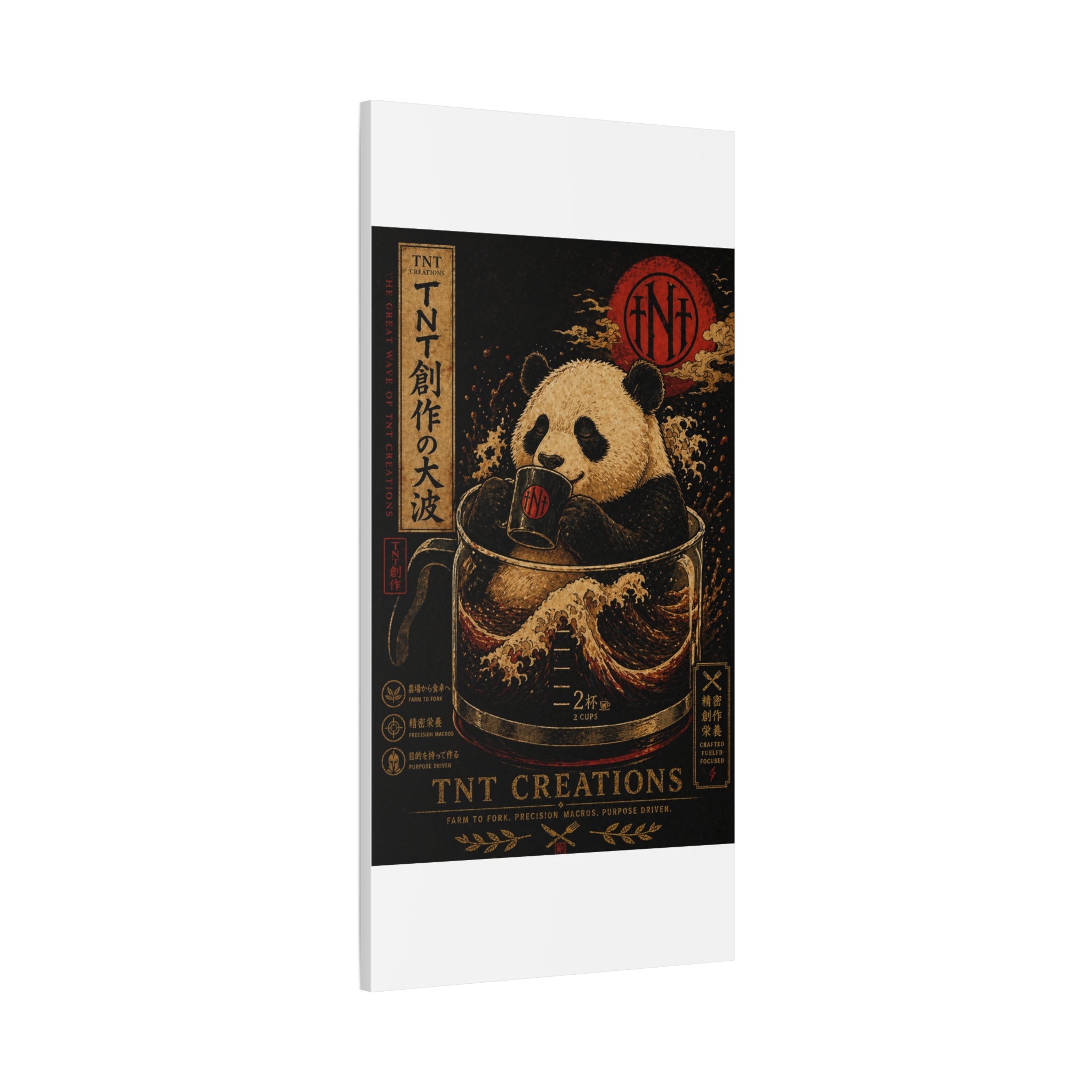 Panda Tea Canvas