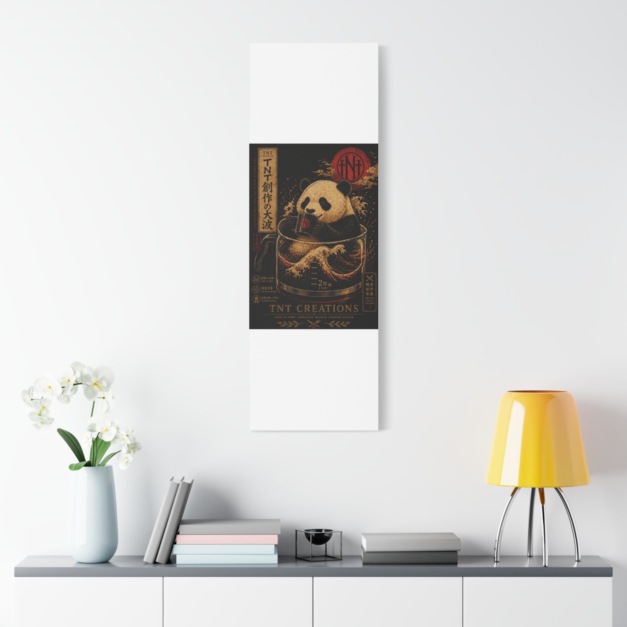 Panda Tea Canvas