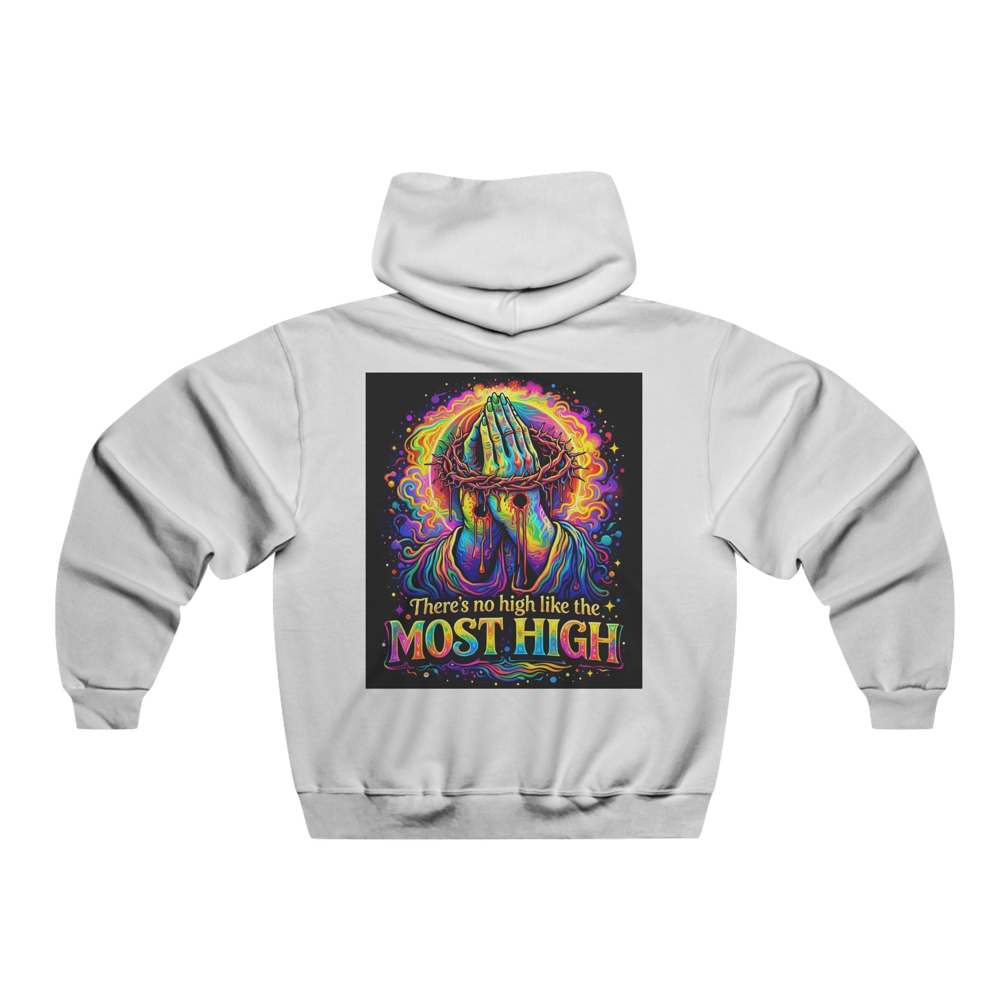 Psychedelic Jesus Hoodie — "There's No High Like the Most High" Graphic Sweatshirt