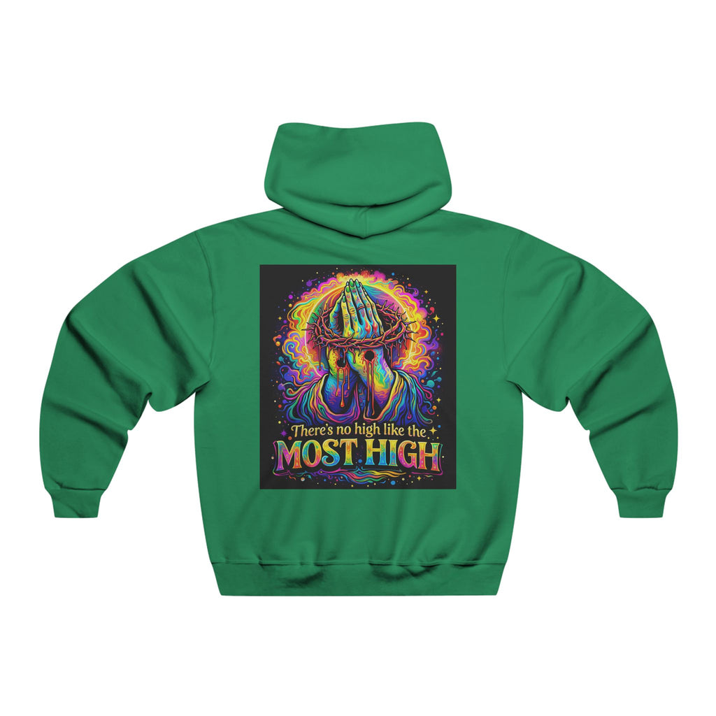 Psychedelic Jesus Hoodie — "There's No High Like the Most High" Graphic Sweatshirt