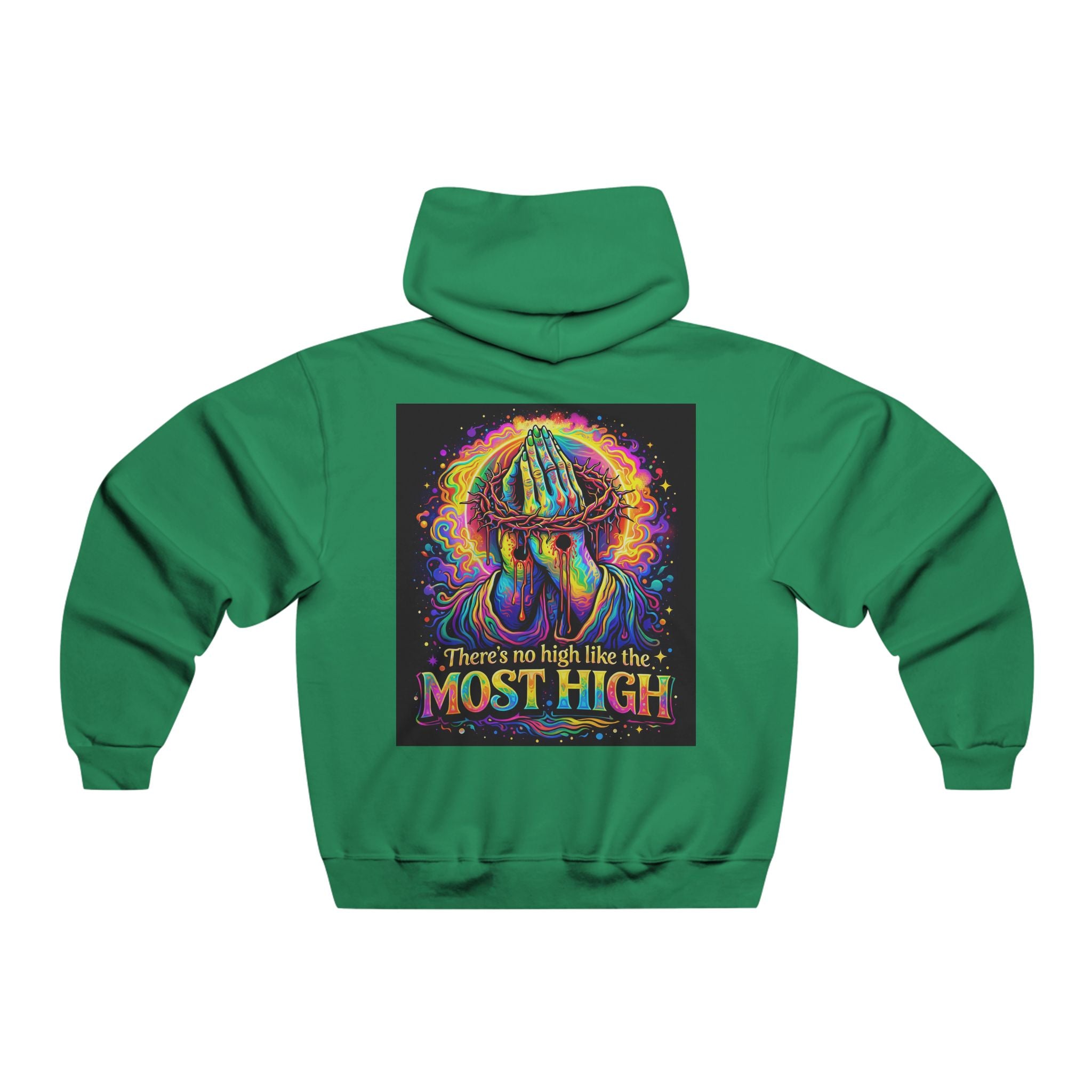 Psychedelic Jesus Hoodie — "There's No High Like the Most High" Graphic Sweatshirt