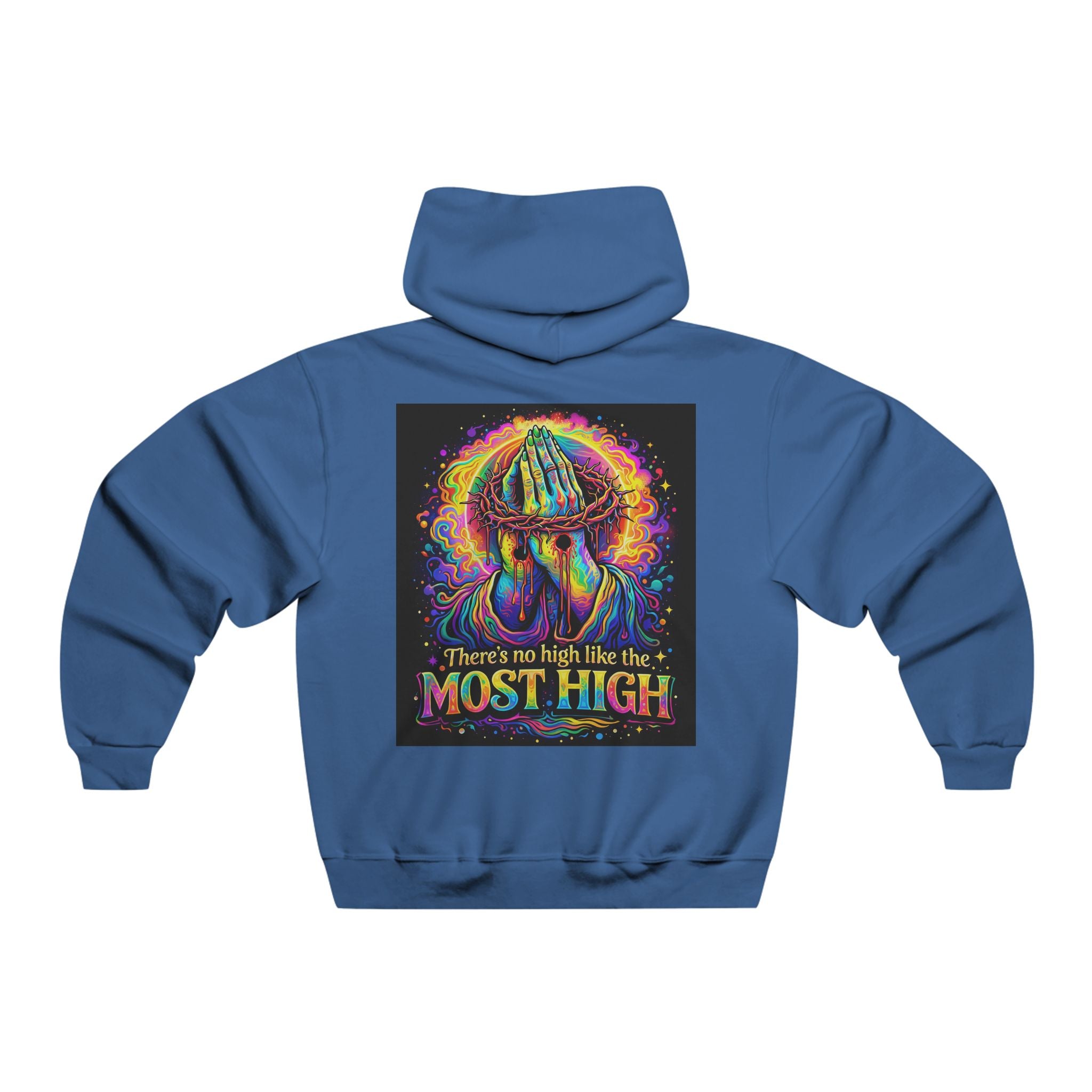 Psychedelic Jesus Hoodie — "There's No High Like the Most High" Graphic Sweatshirt