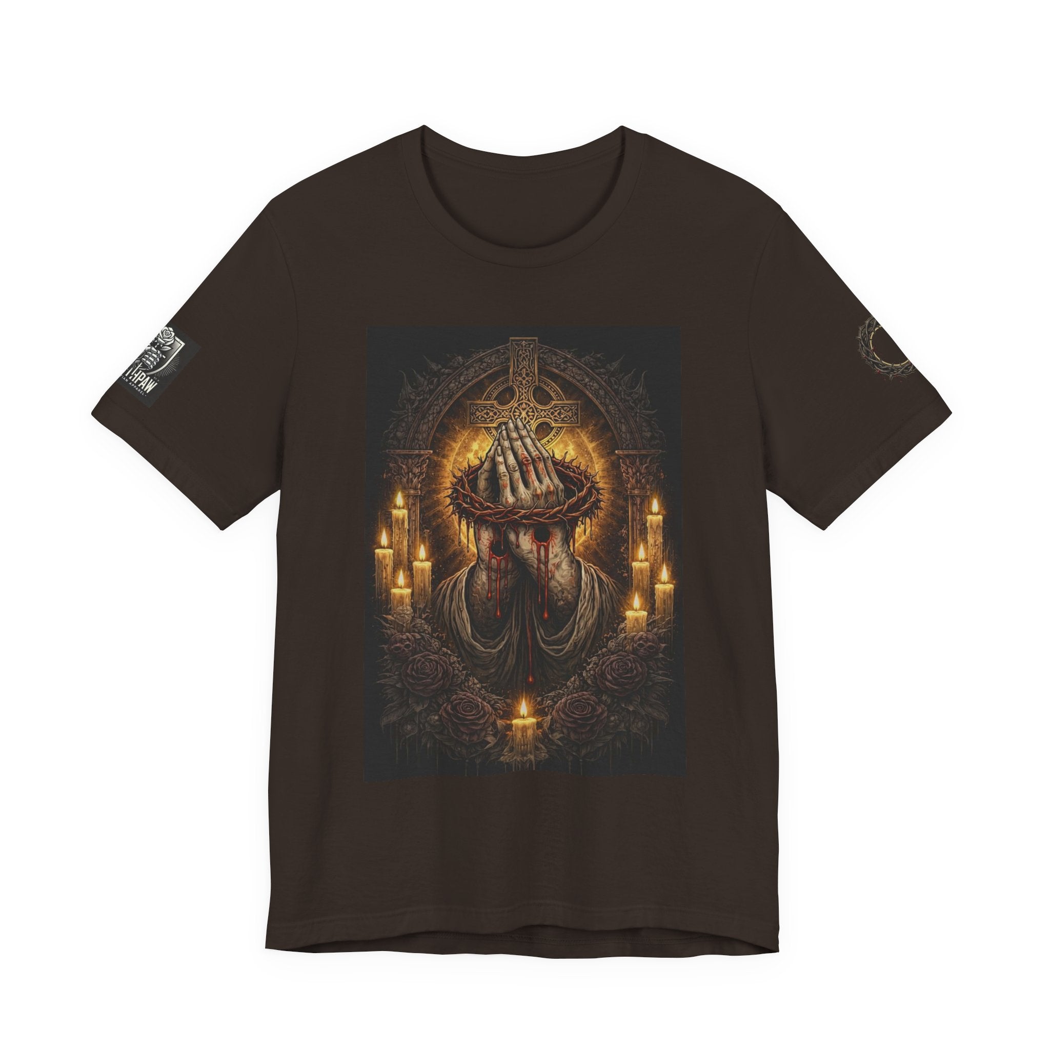 Satan-Repellant Graphic Tee — "Don't TRY me Satan!!" Chest Illustration & Back Slogan