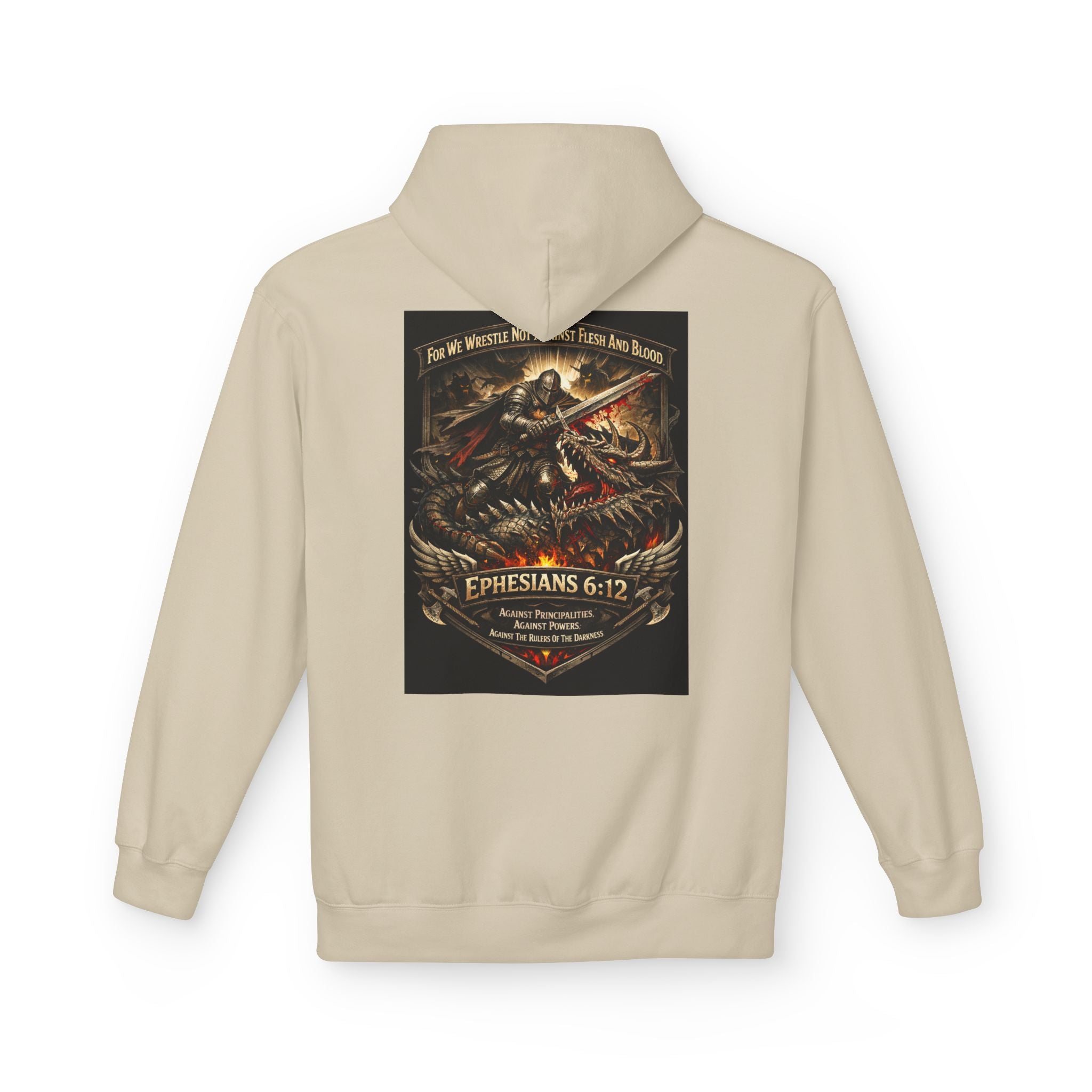 Christian Warrior Hoodie — "Stand Firm" Ephesians 6:12 Inspirational Gospel Hoodie