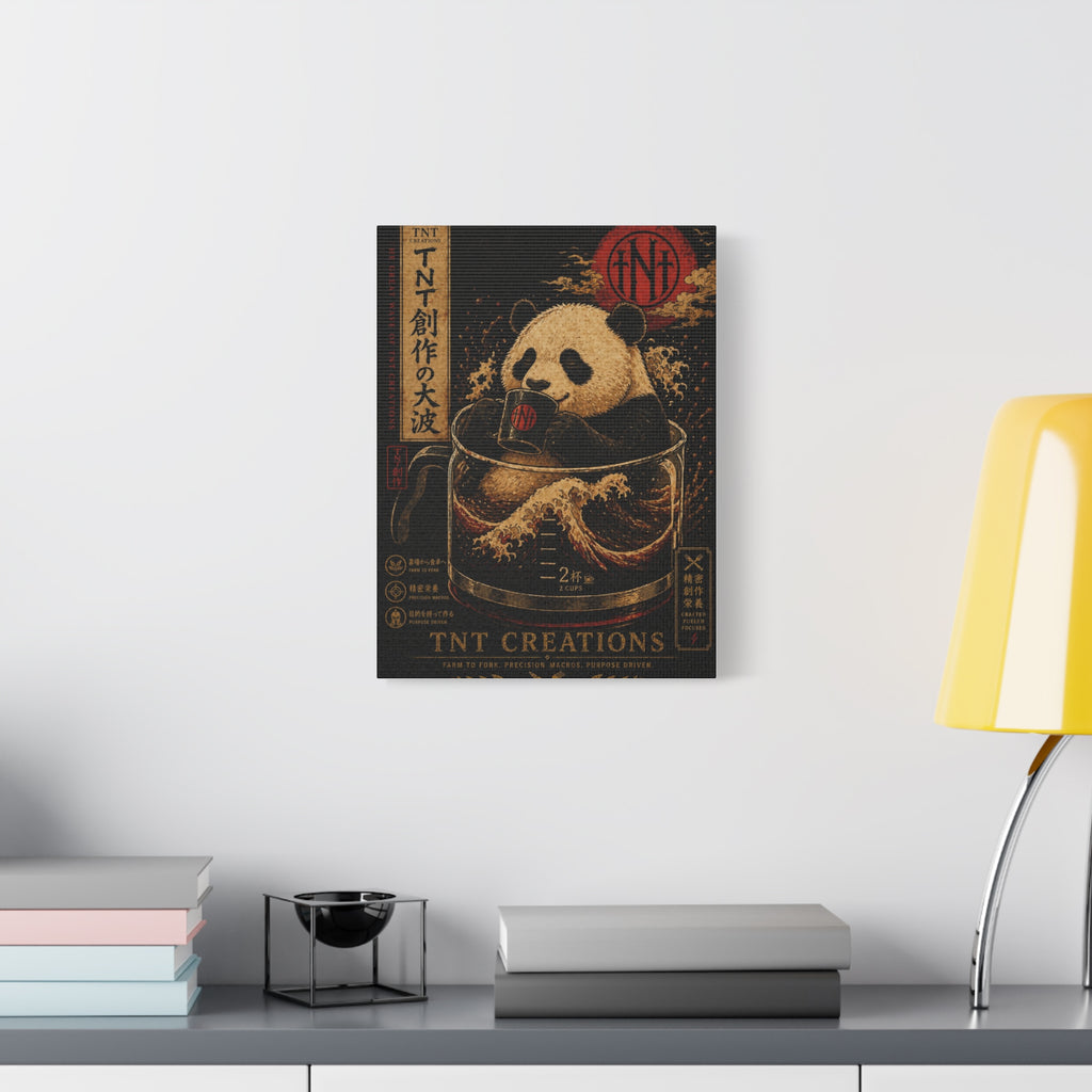 Panda Tea Canvas