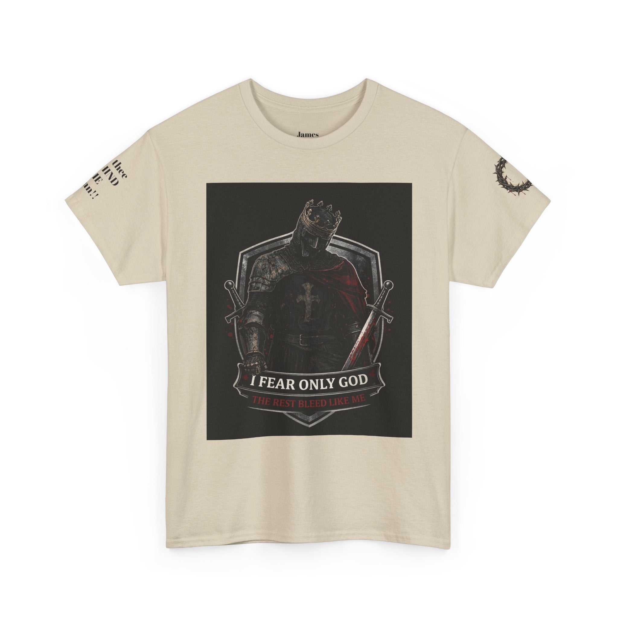 Fear Only God T-Shirt — Steadfast Valor Co. Knight Graphic Tee