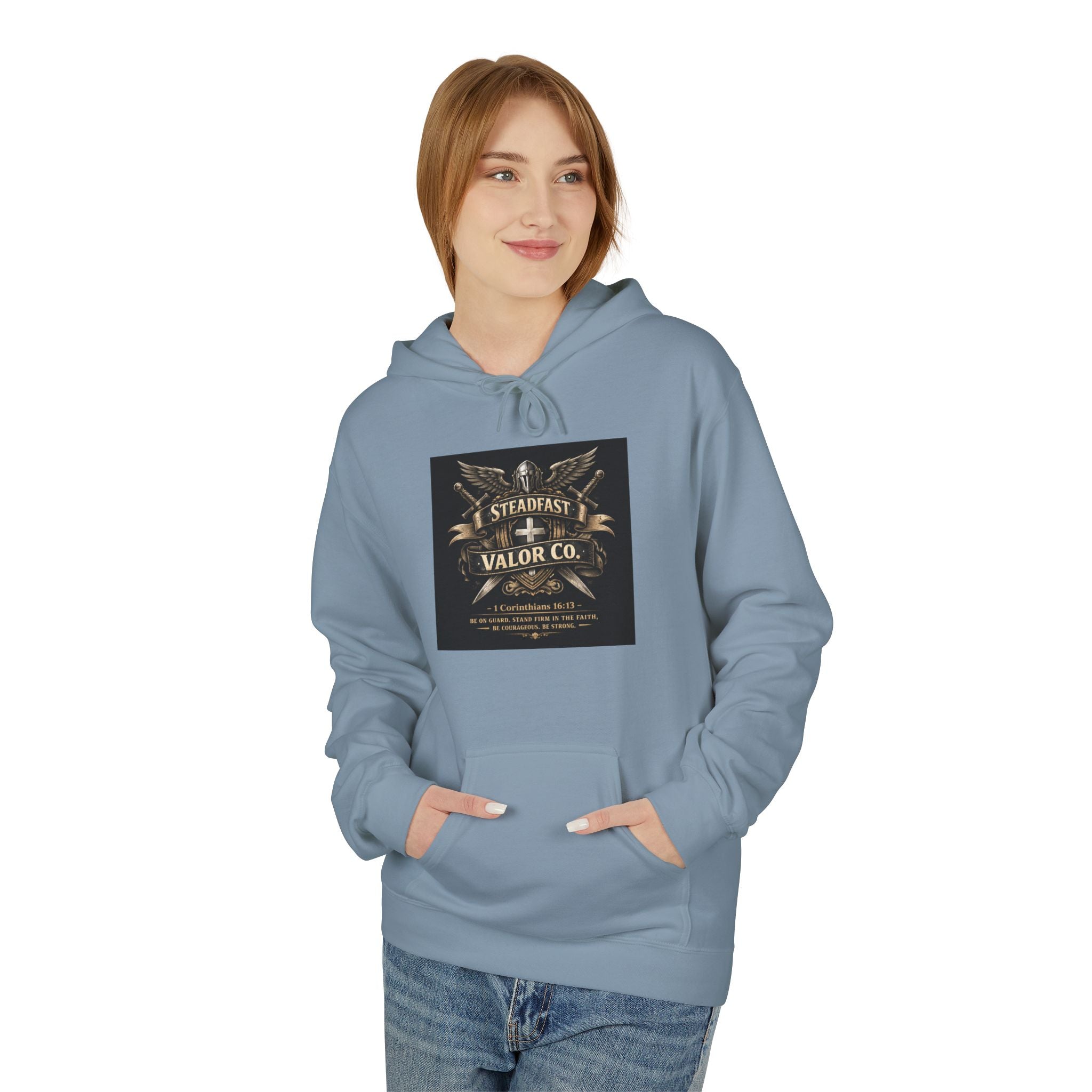 Christian Warrior Hoodie — "Stand Firm" Ephesians 6:12 Inspirational Gospel Hoodie