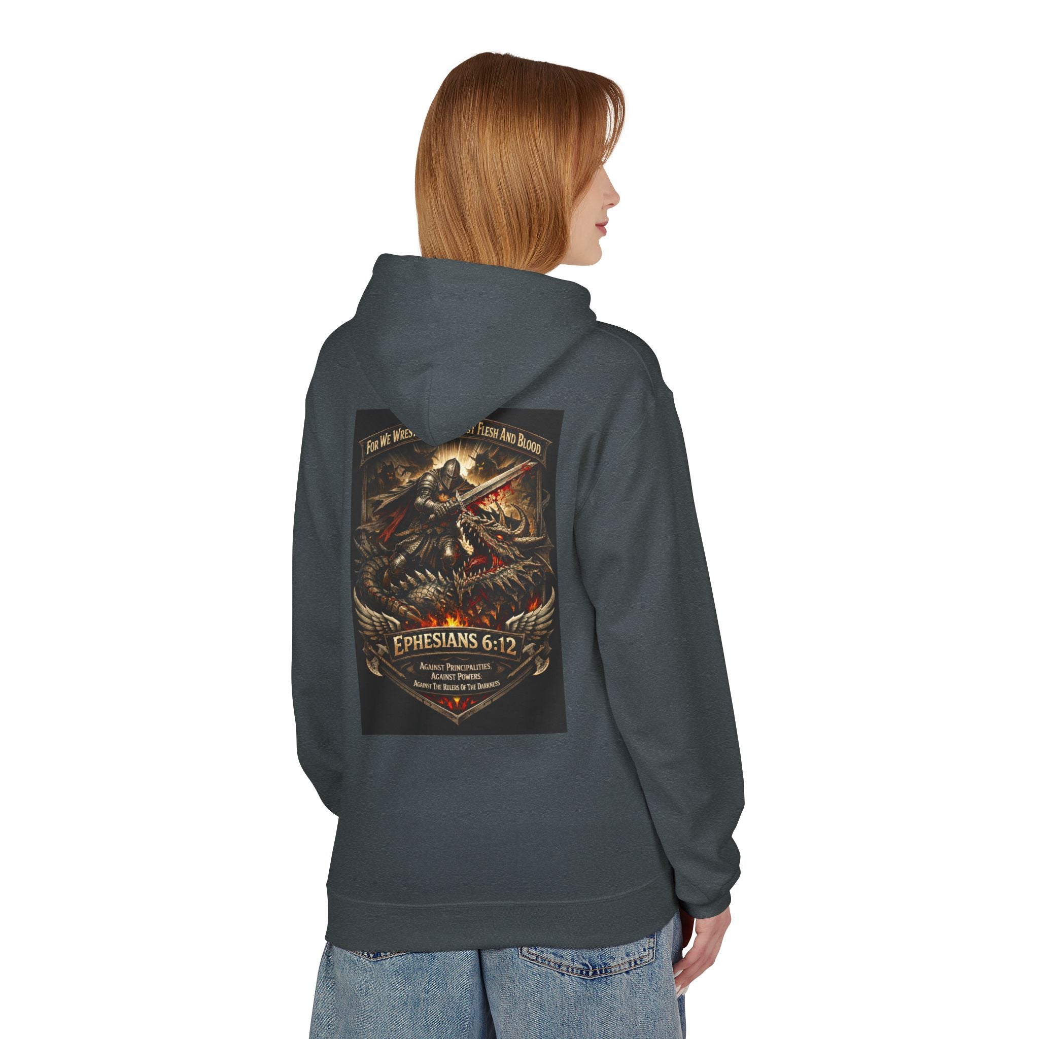 Christian Warrior Hoodie — "Stand Firm" Ephesians 6:12 Inspirational Gospel Hoodie