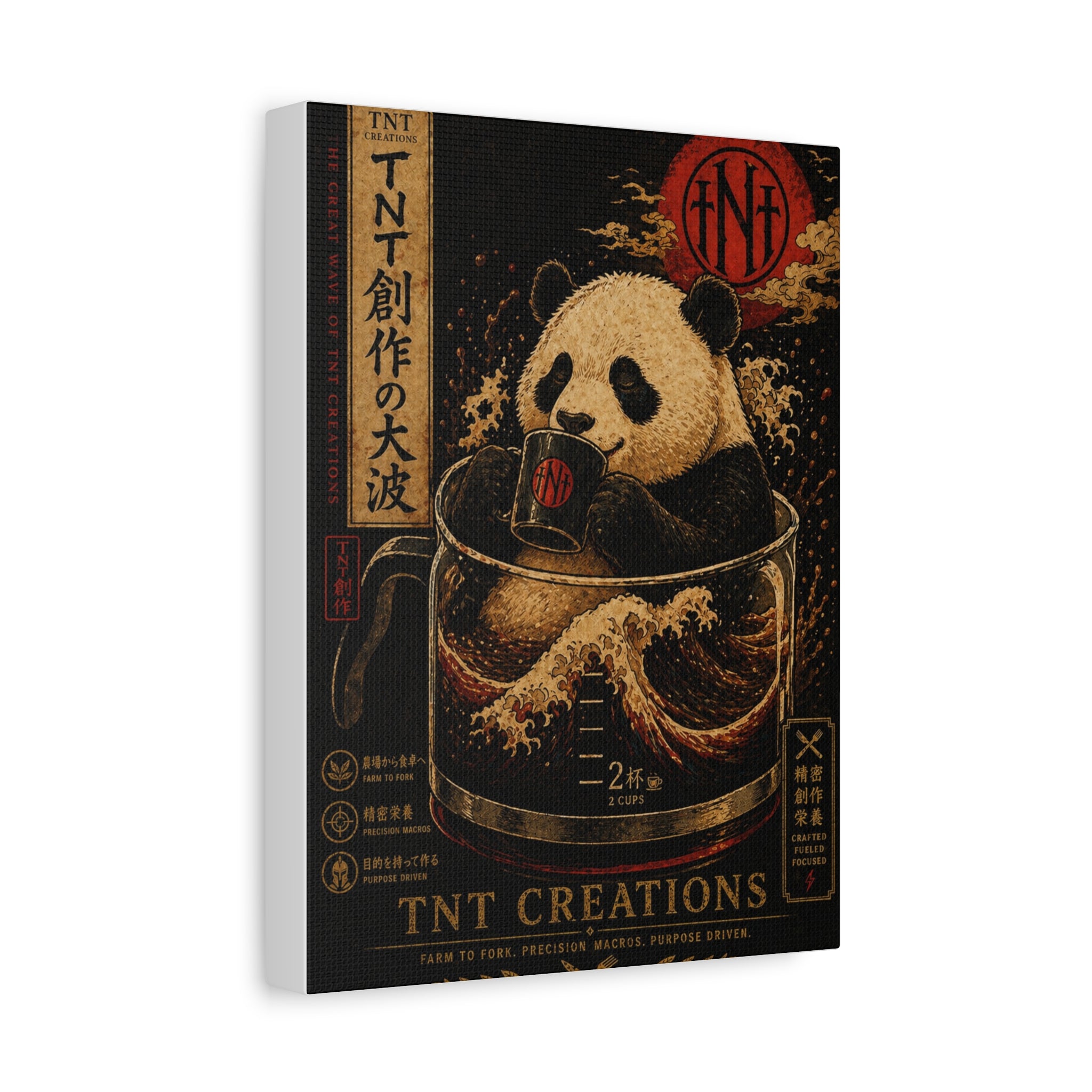 Panda Tea Canvas