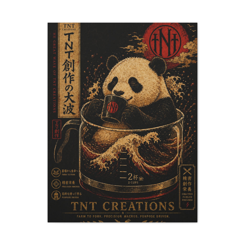 Panda Tea Canvas