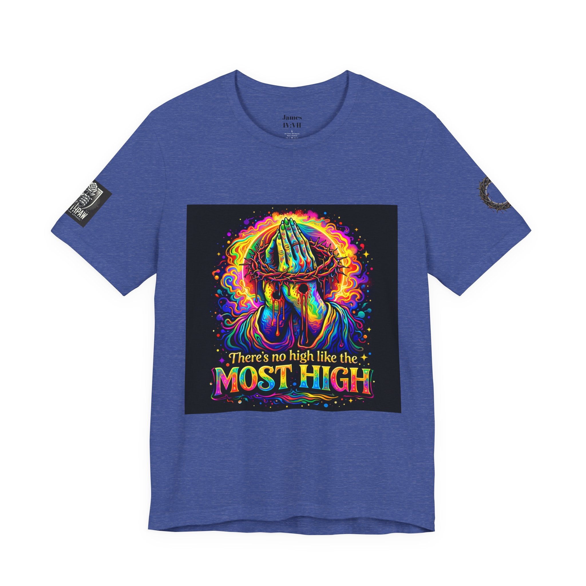 Psychedelic Jesus T‑Shirt – "There's No High Like the Most High" Graphic Tee