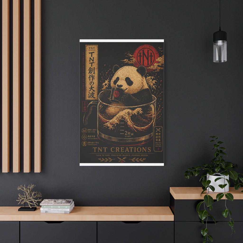Panda Tea Canvas