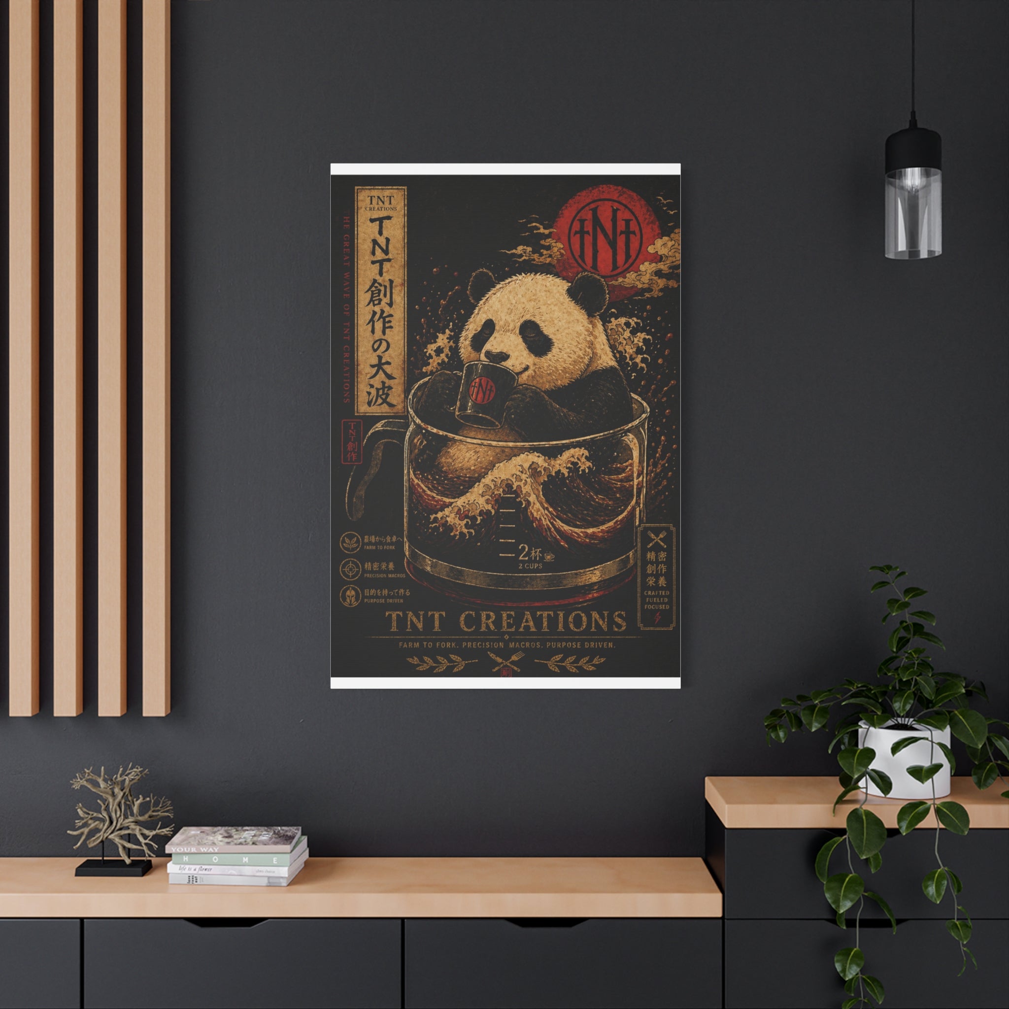 Panda Tea Canvas
