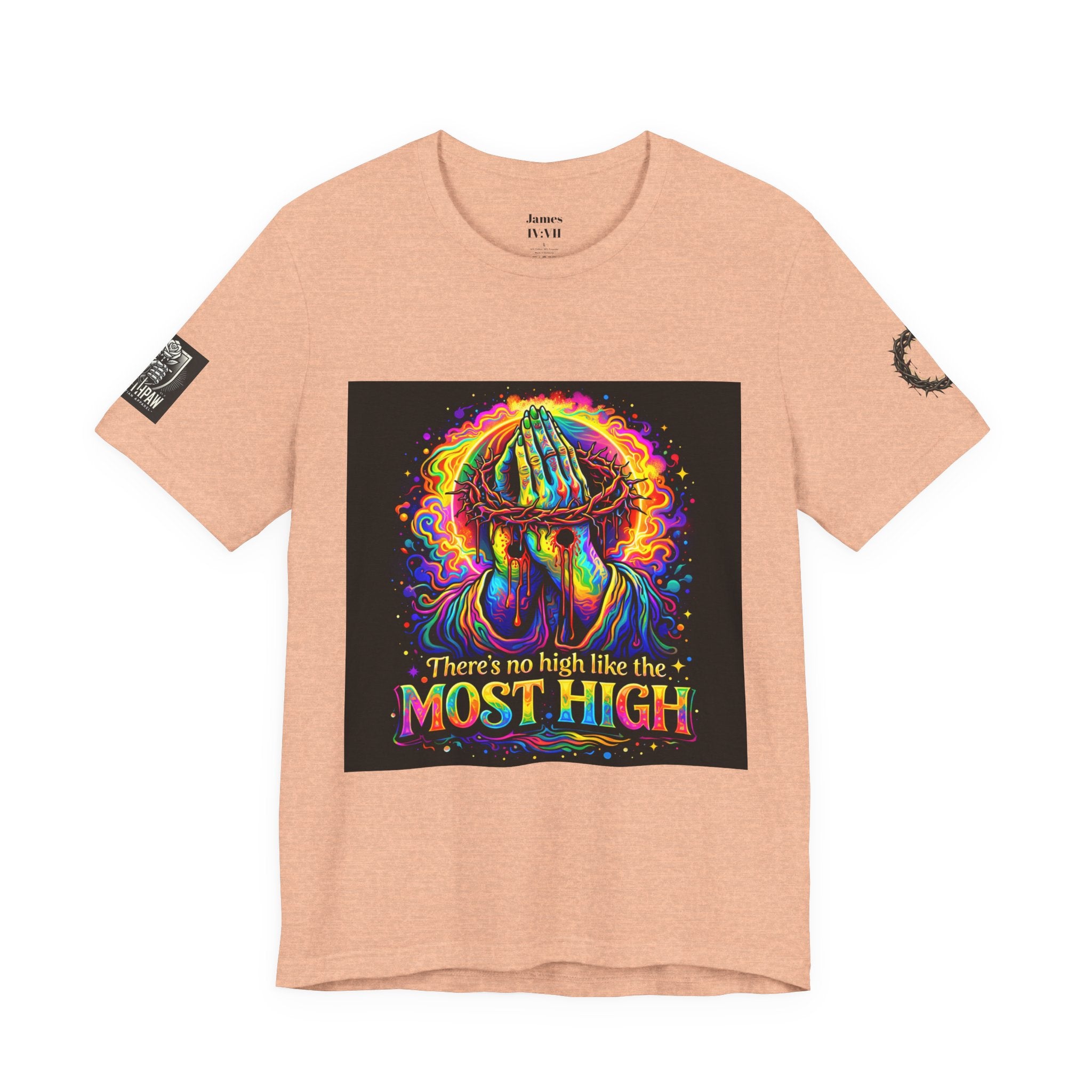 Psychedelic Jesus T‑Shirt – "There's No High Like the Most High" Graphic Tee