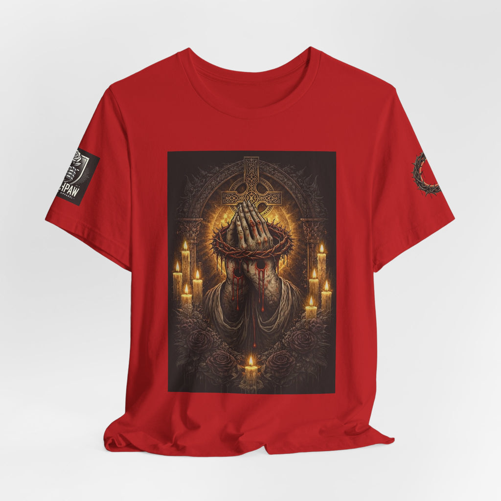Satan-Repellant Graphic Tee — "Don't TRY me Satan!!" Chest Illustration & Back Slogan