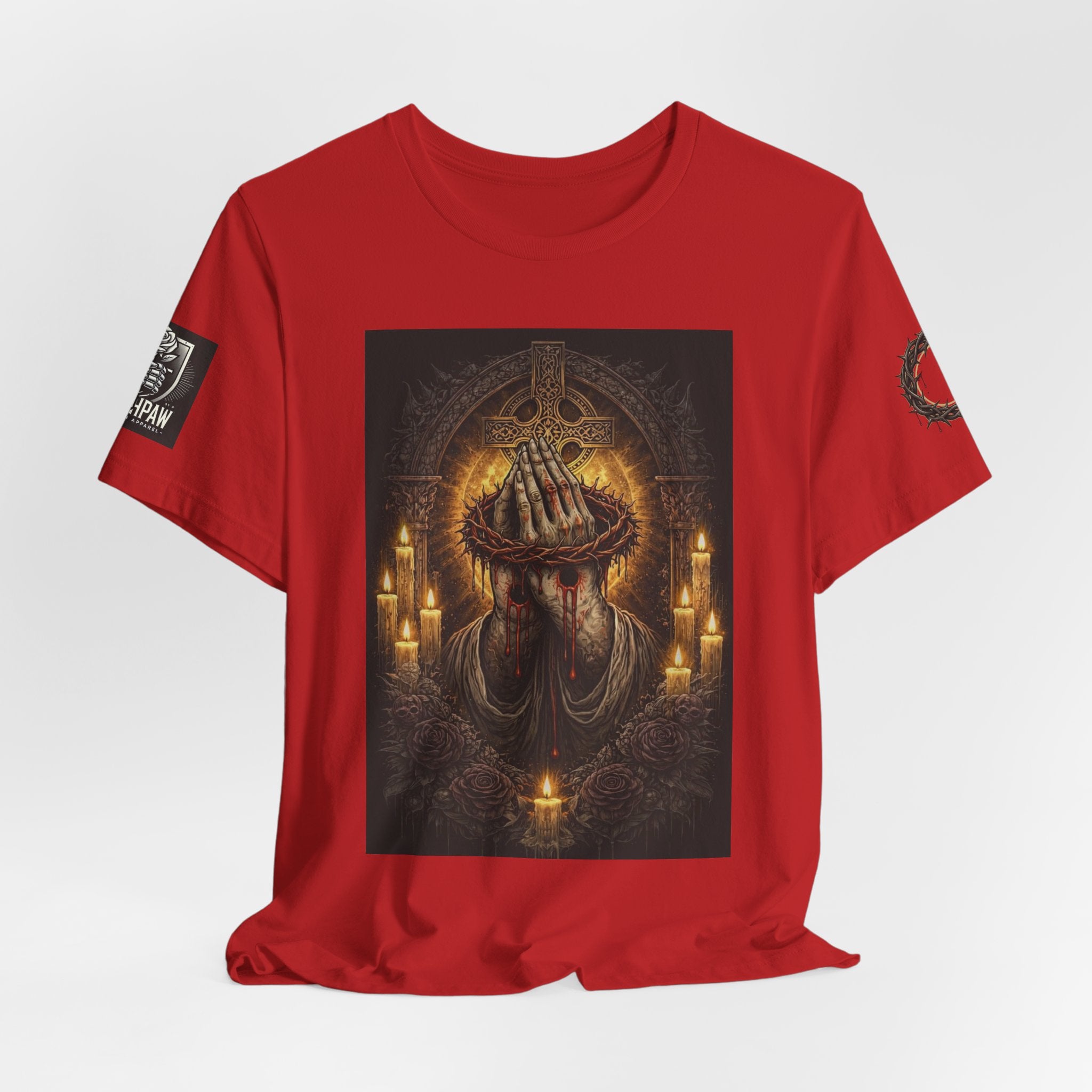 Satan-Repellant Graphic Tee — "Don't TRY me Satan!!" Chest Illustration & Back Slogan