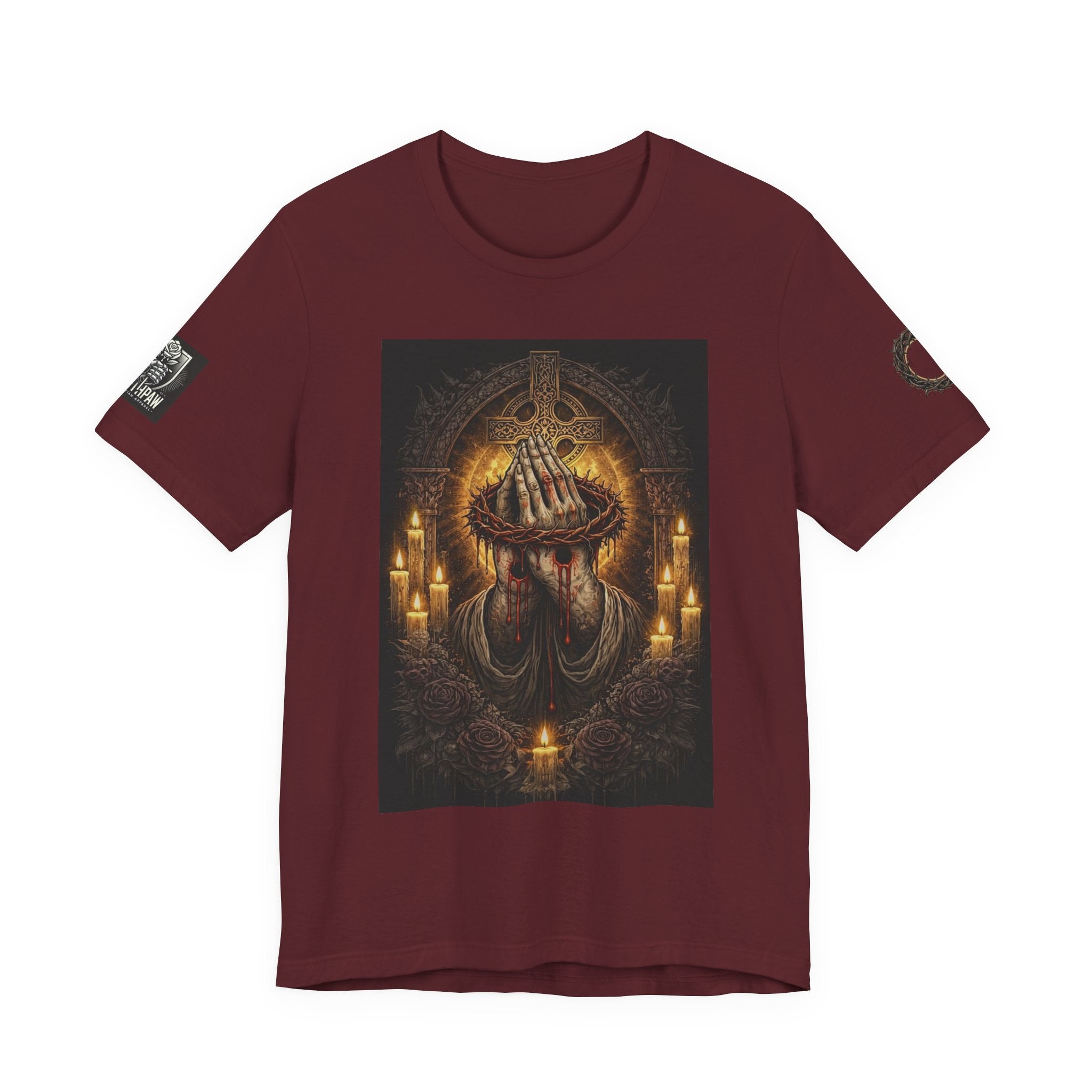 Satan-Repellant Graphic Tee — "Don't TRY me Satan!!" Chest Illustration & Back Slogan