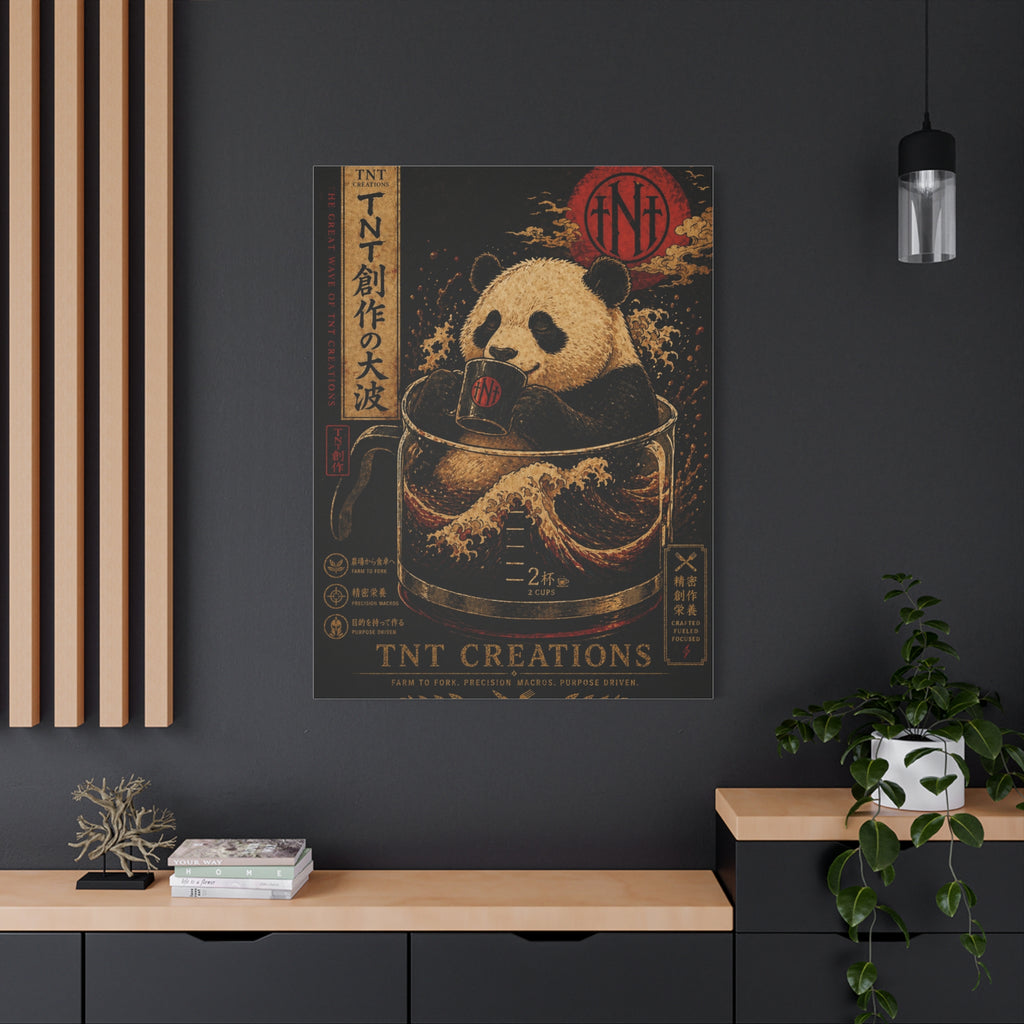 Panda Tea Canvas