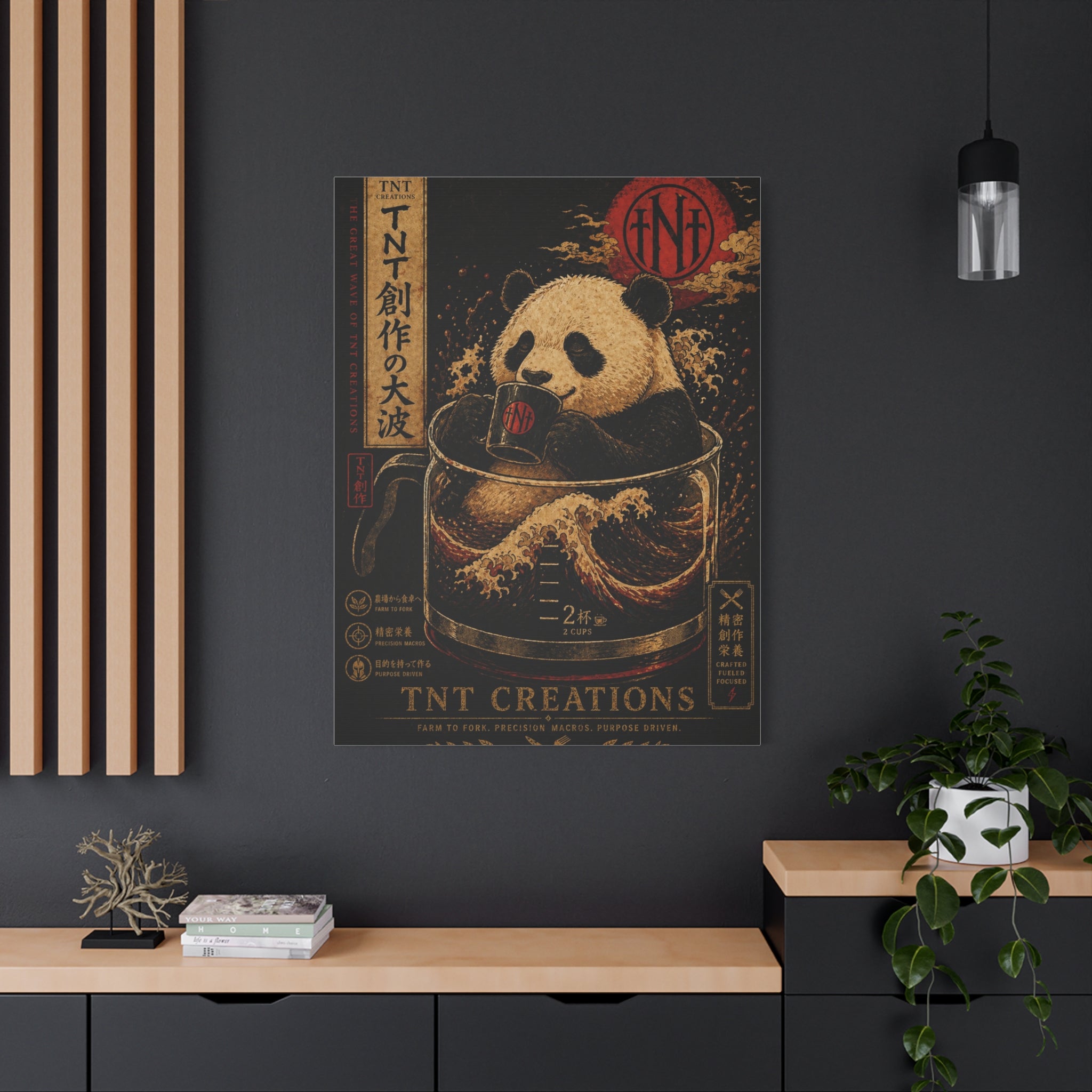 Panda Tea Canvas