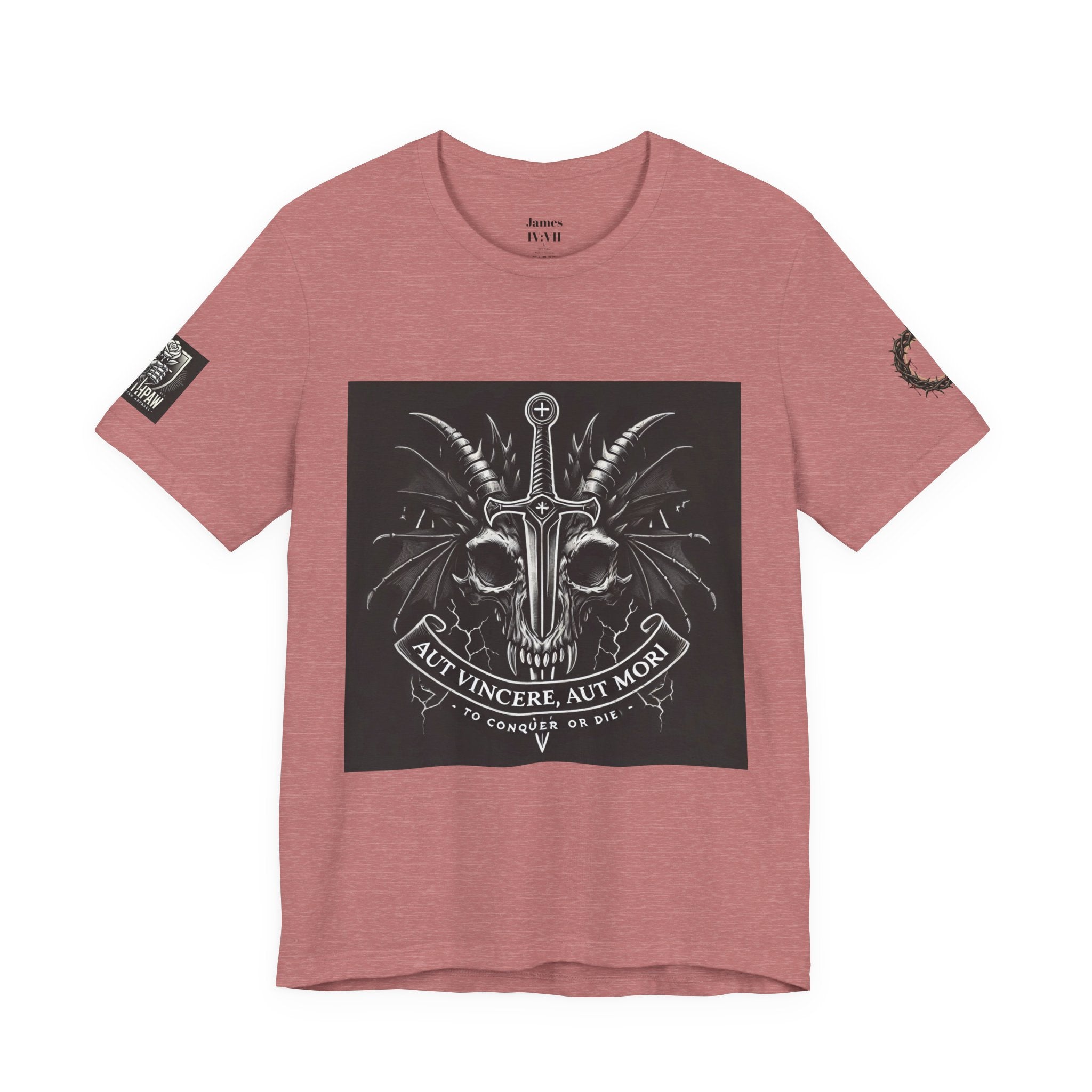 Defying Darkness Tee — "Aut Vincere, Aut Mori" Graphic T-Shirt