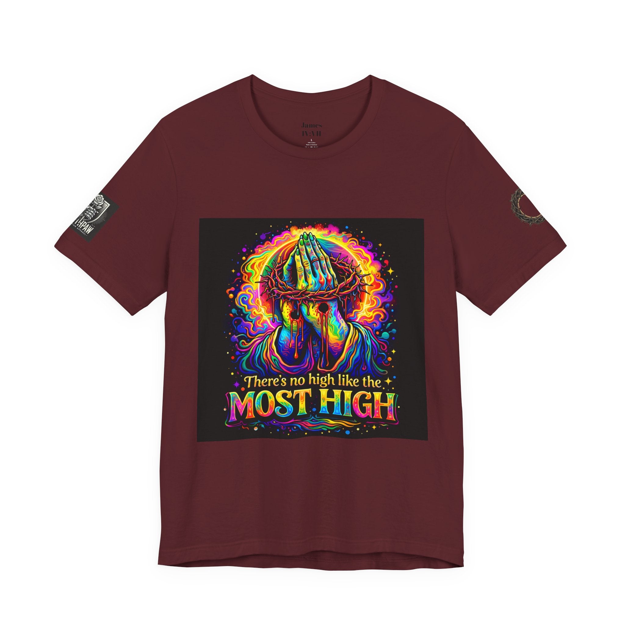 Psychedelic Jesus T‑Shirt – "There's No High Like the Most High" Graphic Tee