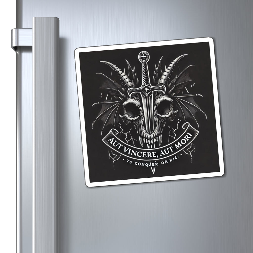 Defeated Darkness Magnet — "Aut Vincere, Aut Mori" Refrigerator Decor