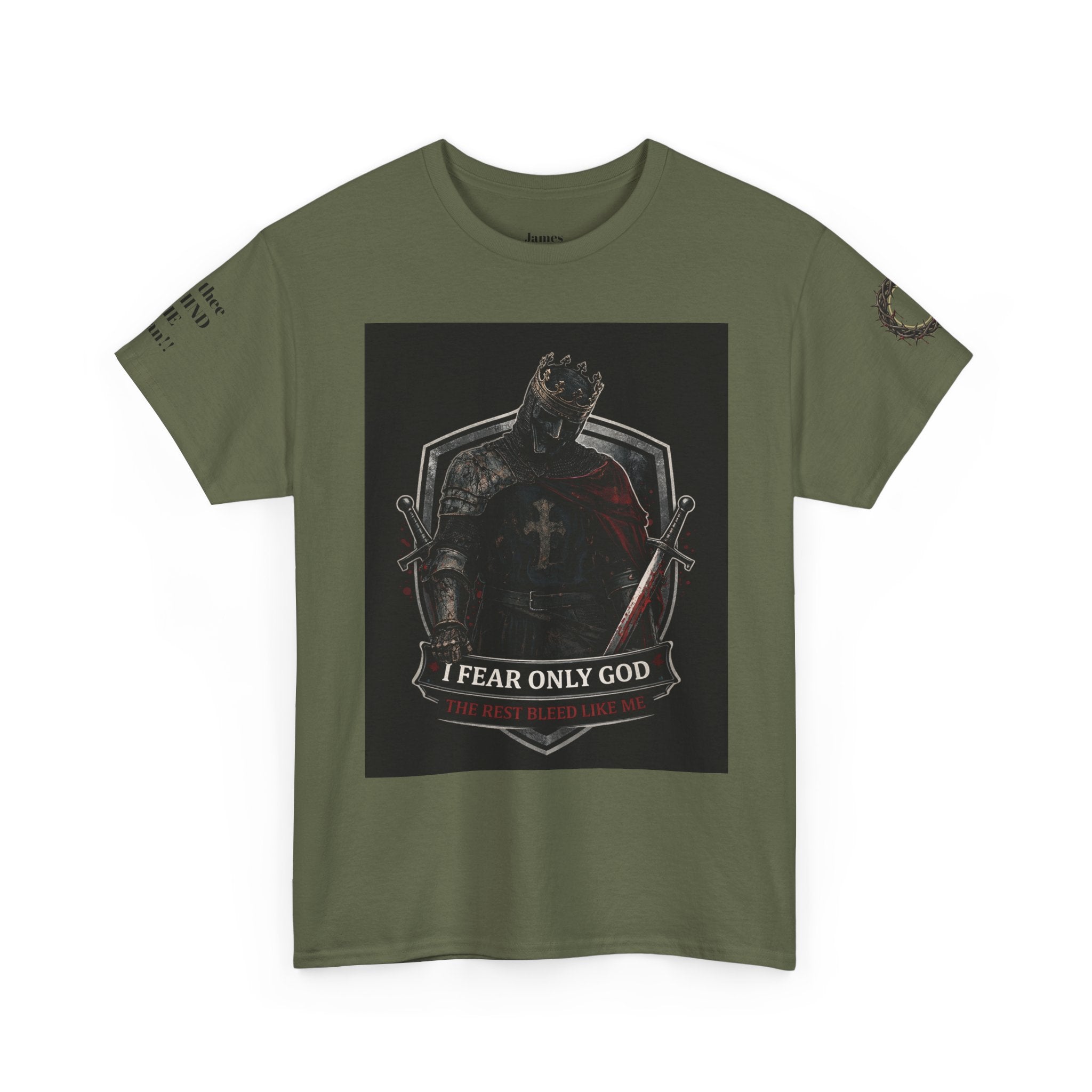 Fear Only God T-Shirt — Steadfast Valor Co. Knight Graphic Tee