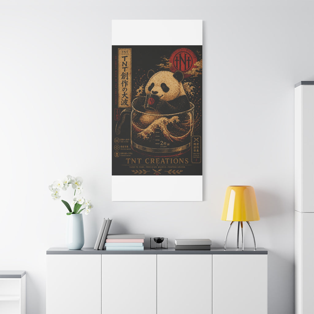 Panda Tea Canvas