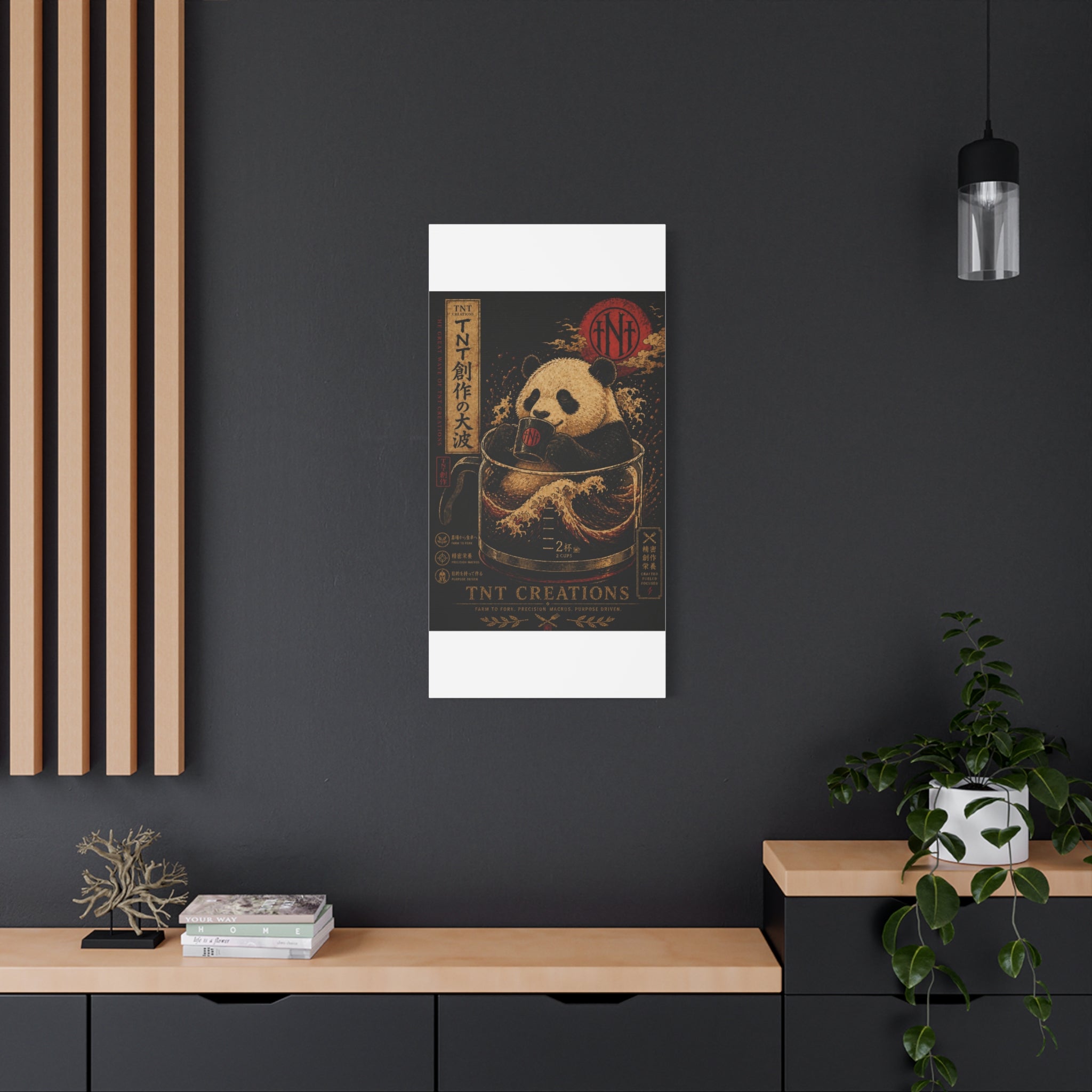 Panda Tea Canvas