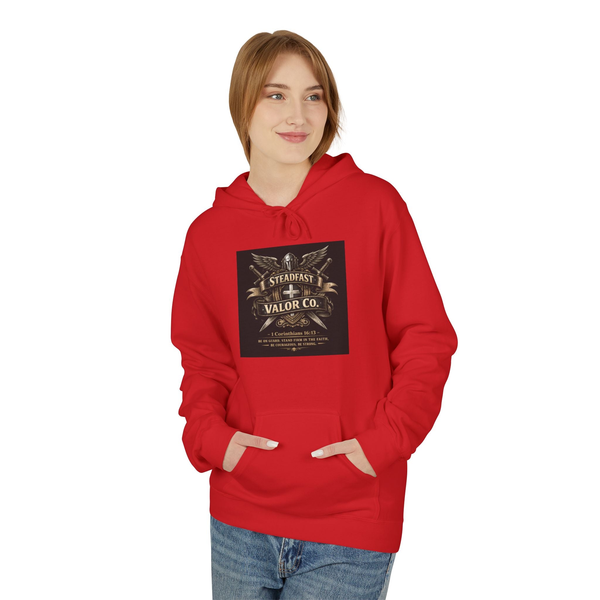 Christian Warrior Hoodie — "Stand Firm" Ephesians 6:12 Inspirational Gospel Hoodie