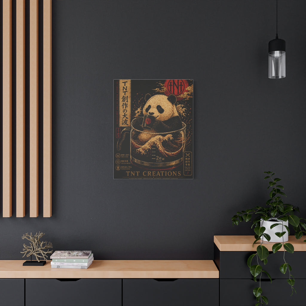 Panda Tea Canvas