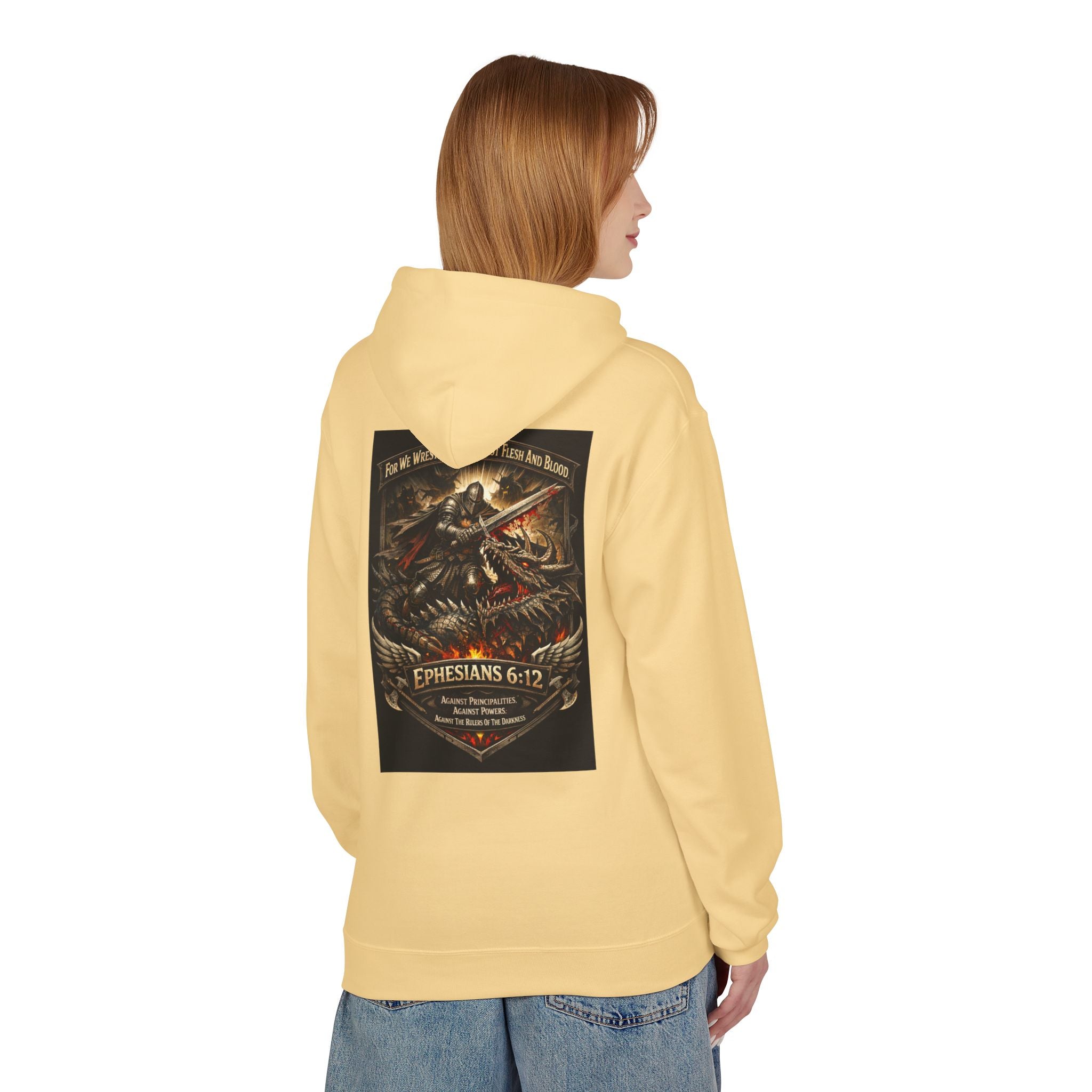 Christian Warrior Hoodie — "Stand Firm" Ephesians 6:12 Inspirational Gospel Hoodie
