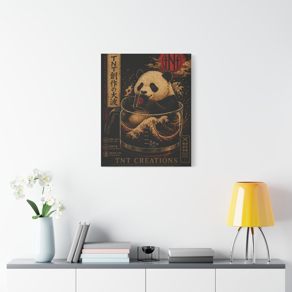 Panda Tea Canvas