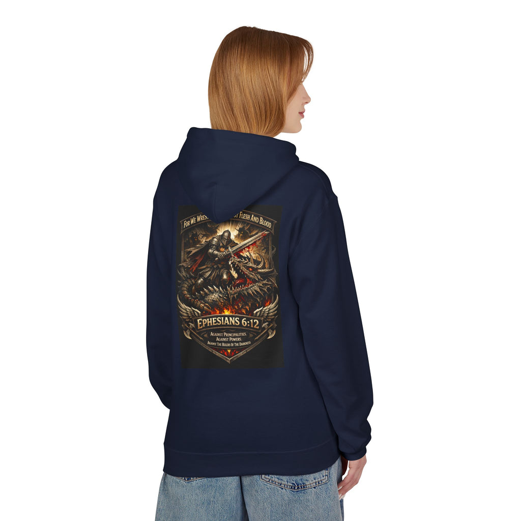 Christian Warrior Hoodie — "Stand Firm" Ephesians 6:12 Inspirational Gospel Hoodie