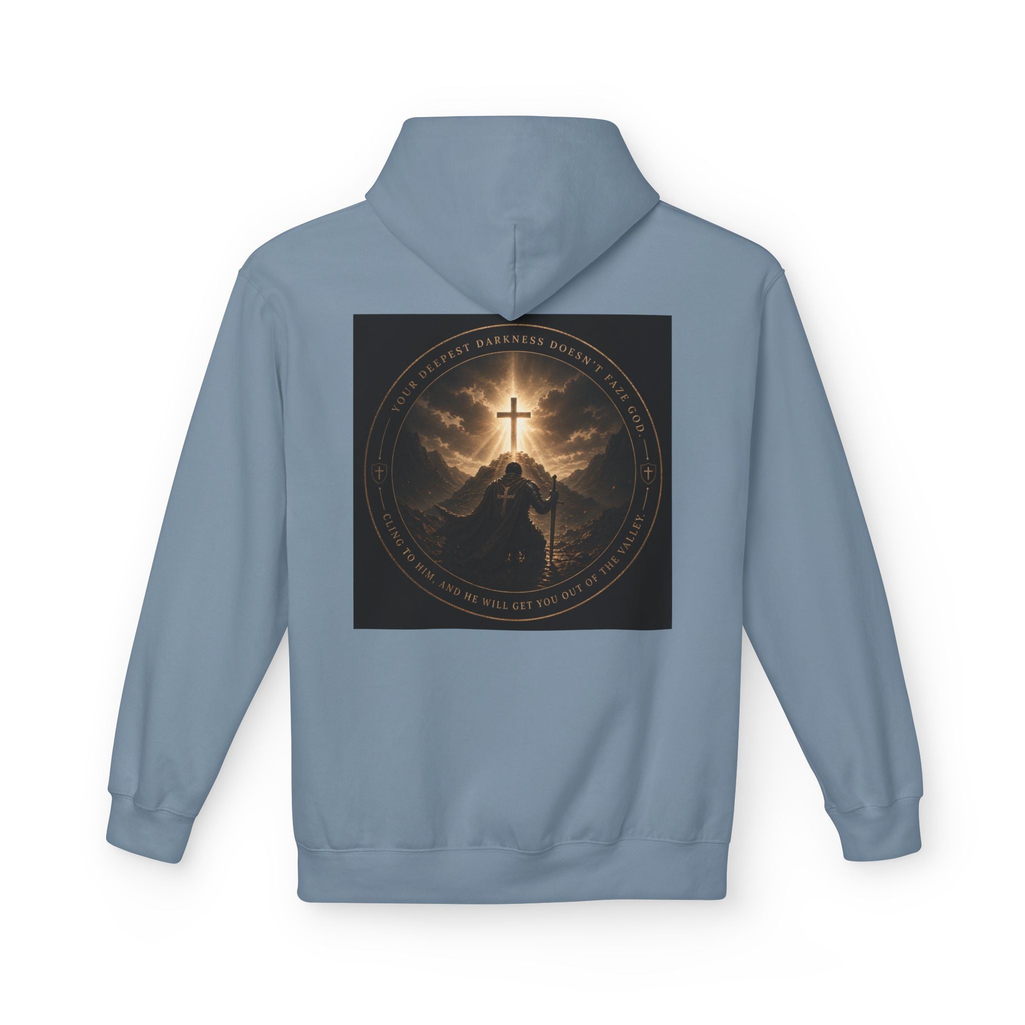 Christian Cross Hoodie — 'Stand by the Word' Inspirational Faith Sweatshirt