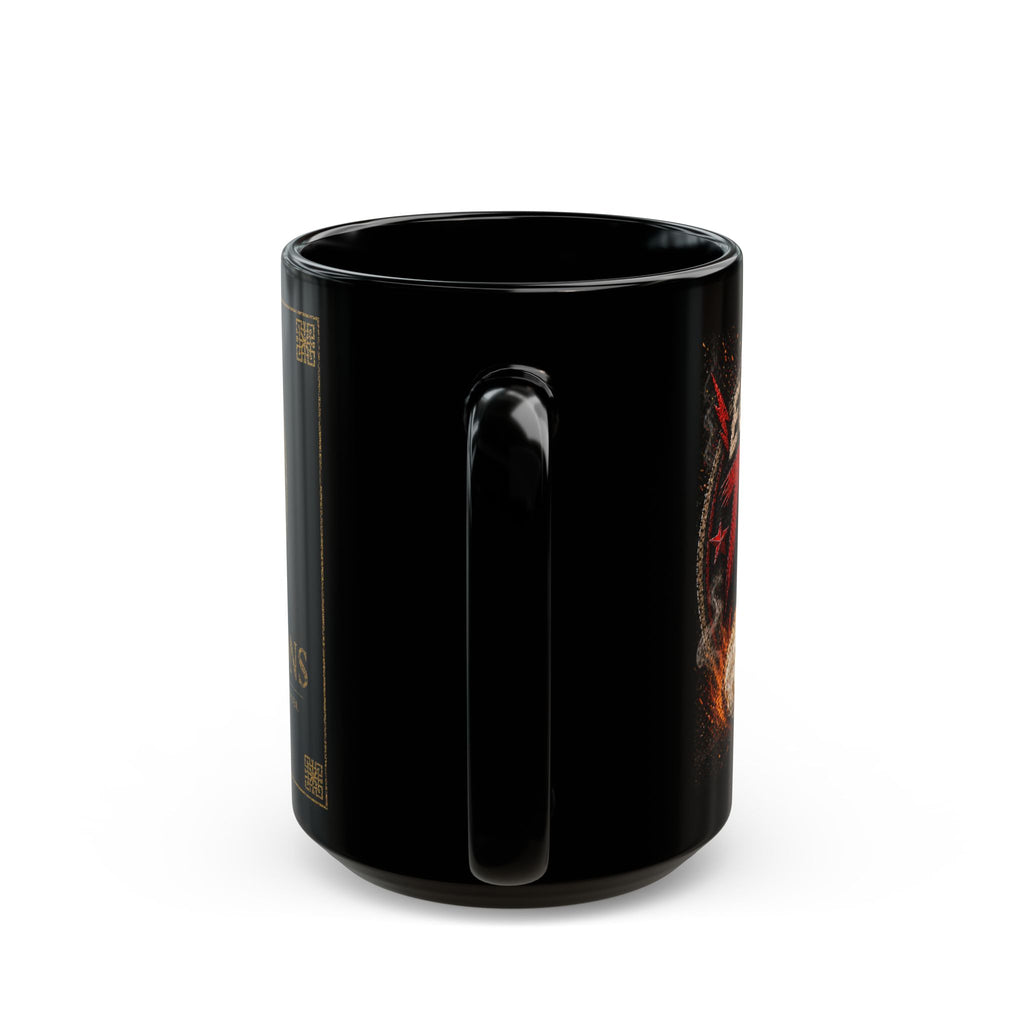 TNT Creations Black Mug — Vintage Gold Logo Coffee Cup (11oz/15oz)
