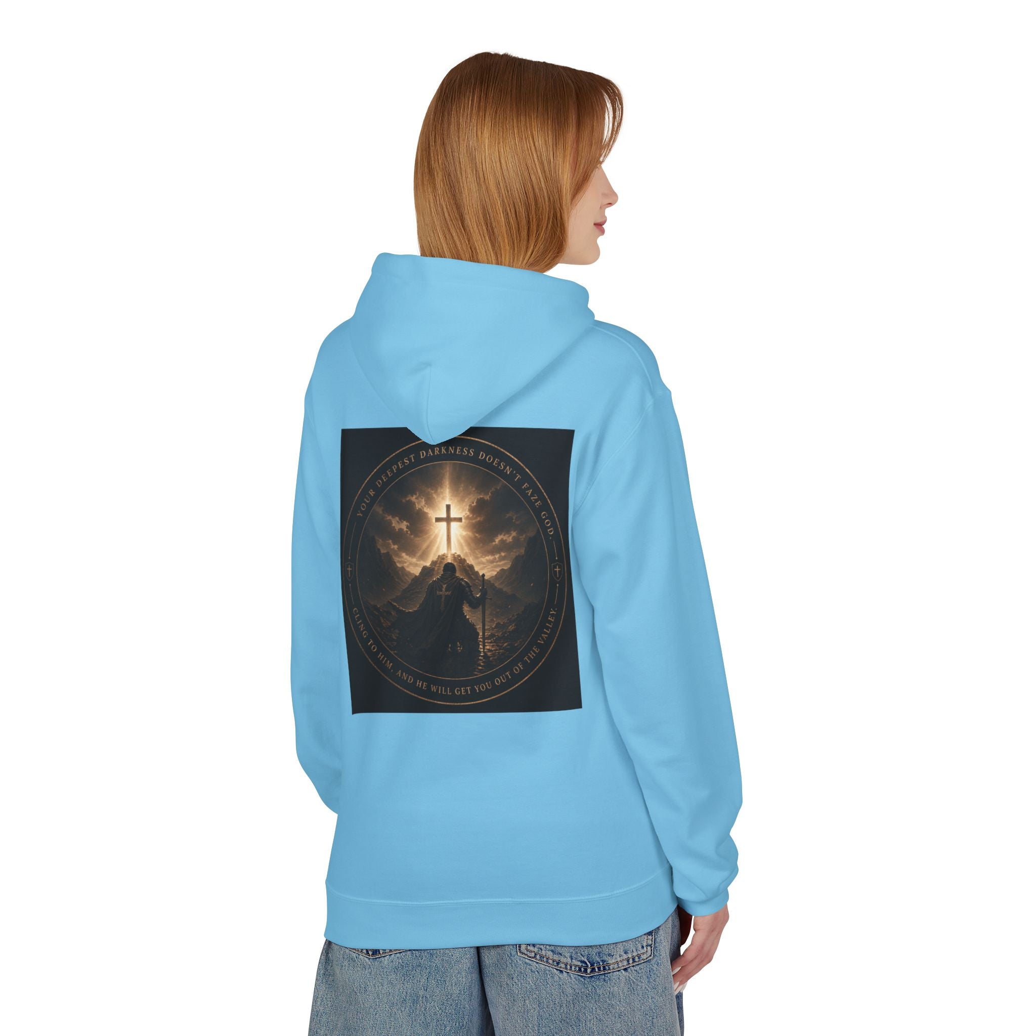 Christian Cross Hoodie — 'Stand by the Word' Inspirational Faith Sweatshirt