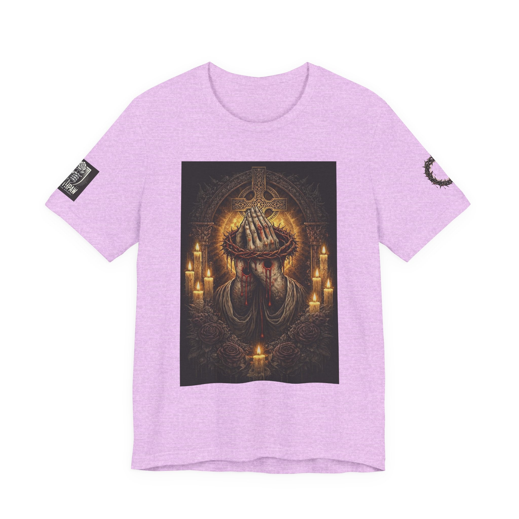 Satan-Repellant Graphic Tee — "Don't TRY me Satan!!" Chest Illustration & Back Slogan