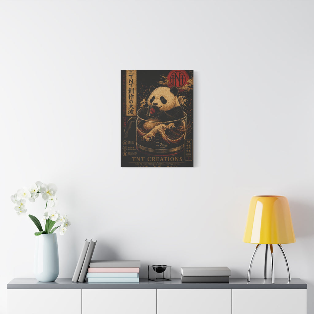 Panda Tea Canvas