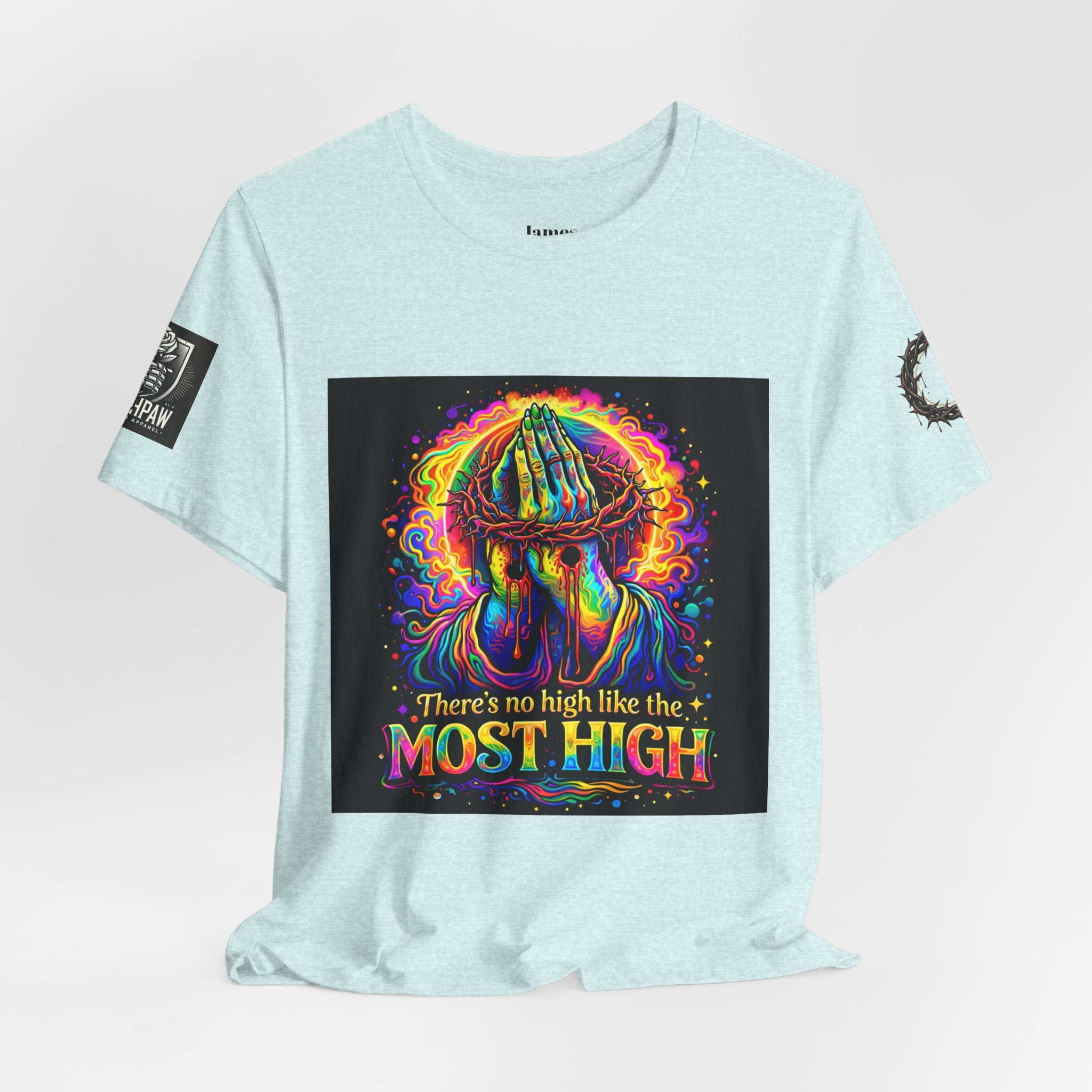 Psychedelic Jesus T‑Shirt – "There's No High Like the Most High" Graphic Tee