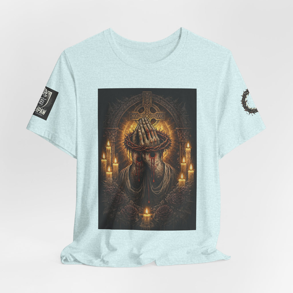 Satan-Repellant Graphic Tee — "Don't TRY me Satan!!" Chest Illustration & Back Slogan