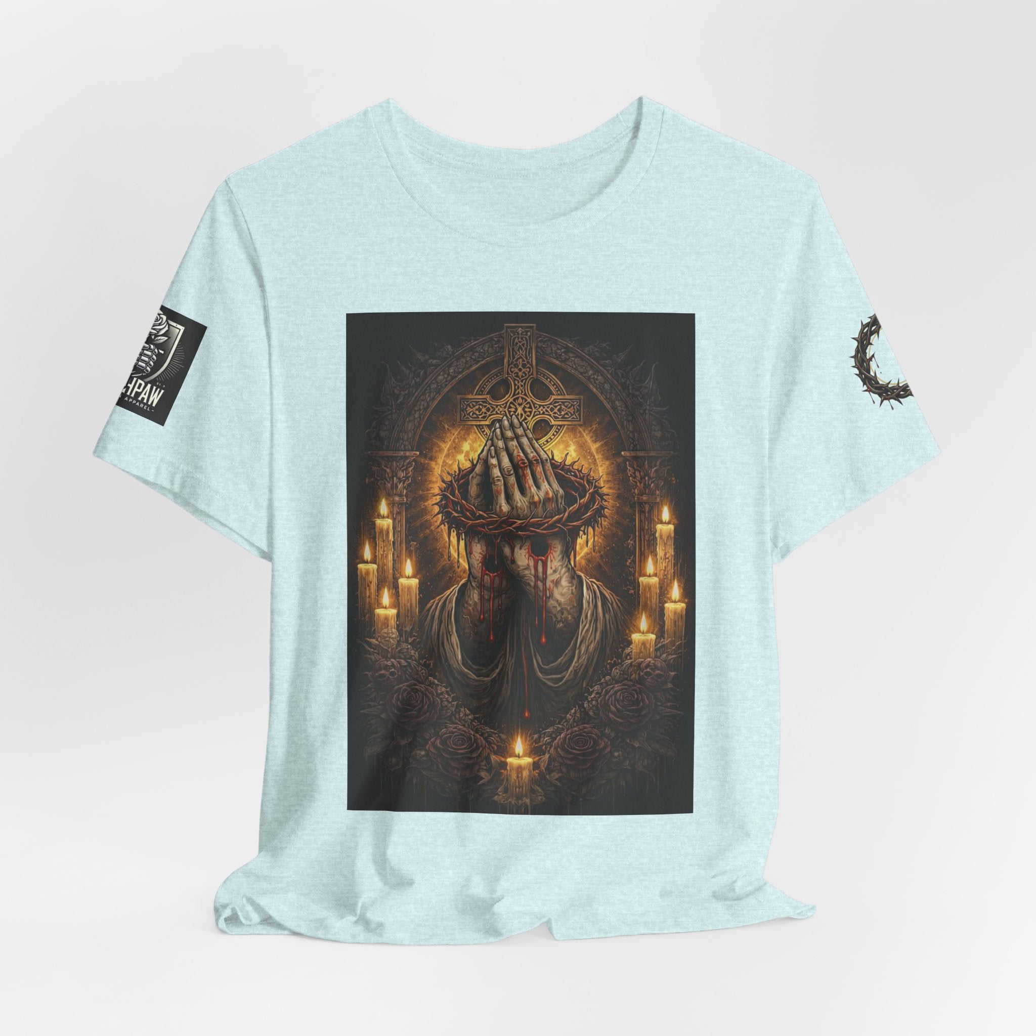 Satan-Repellant Graphic Tee — "Don't TRY me Satan!!" Chest Illustration & Back Slogan