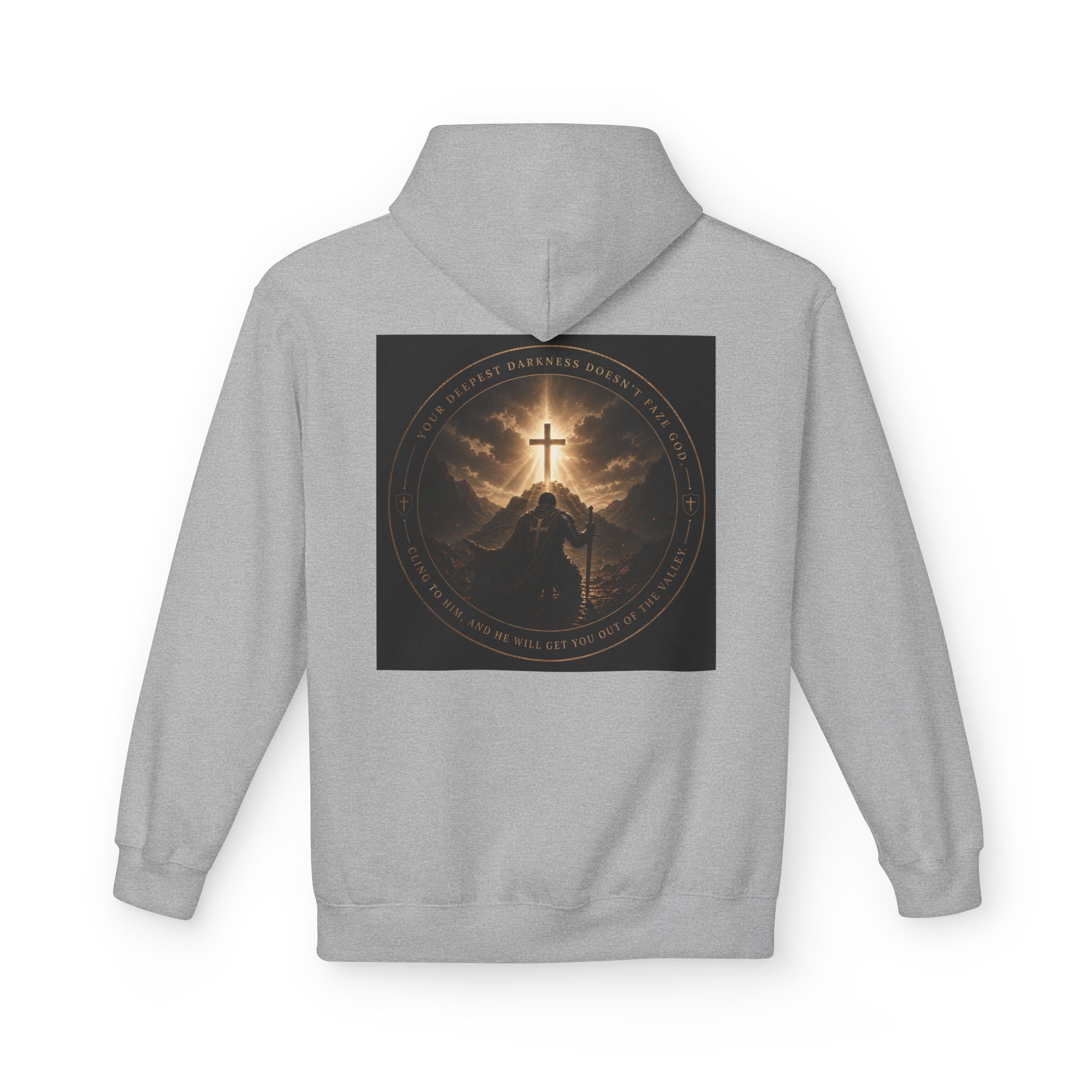 Christian Cross Hoodie — 'Stand by the Word' Inspirational Faith Sweatshirt