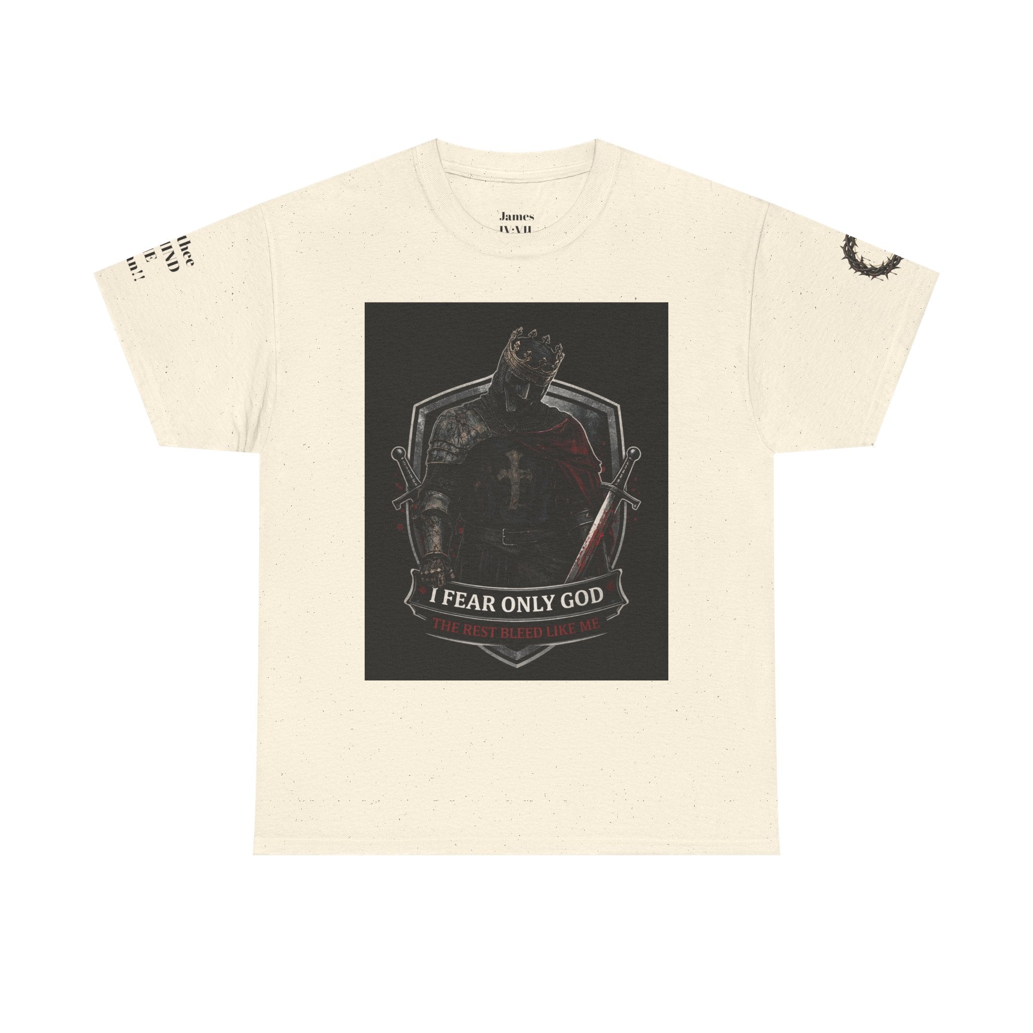 Fear Only God T-Shirt — Steadfast Valor Co. Knight Graphic Tee
