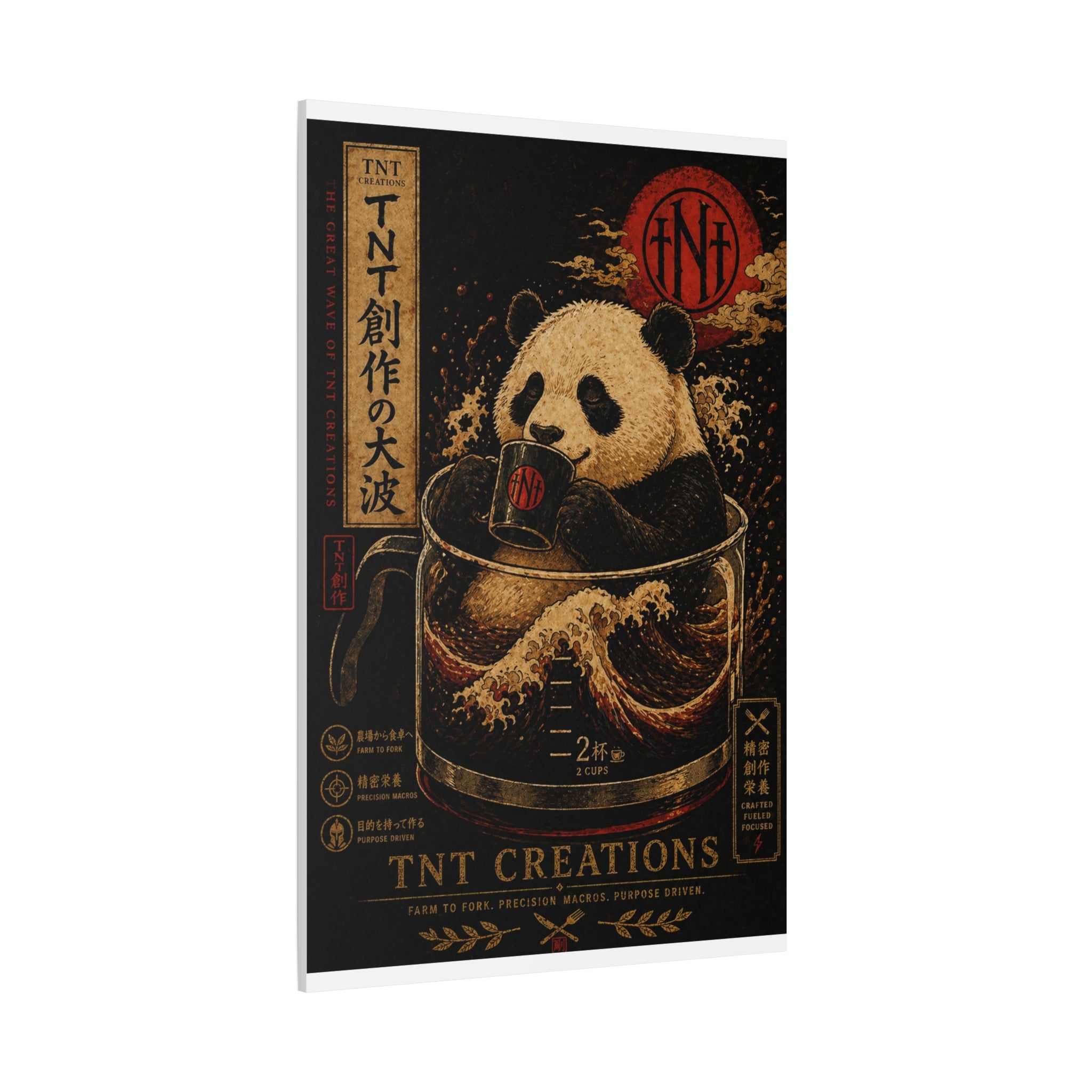Panda Tea Canvas