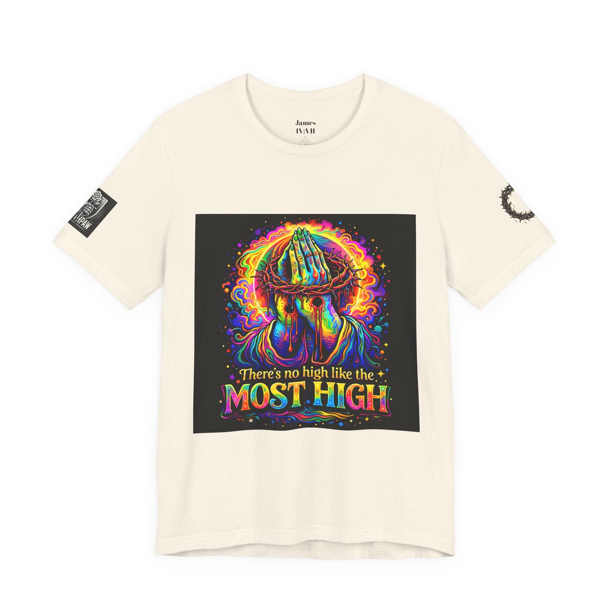 Psychedelic Jesus T‑Shirt – "There's No High Like the Most High" Graphic Tee