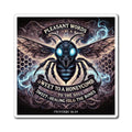 Bee Prayer Magnet — “Pleasant Words Are Sweet to a Honeycomb” Proverbs 16:24